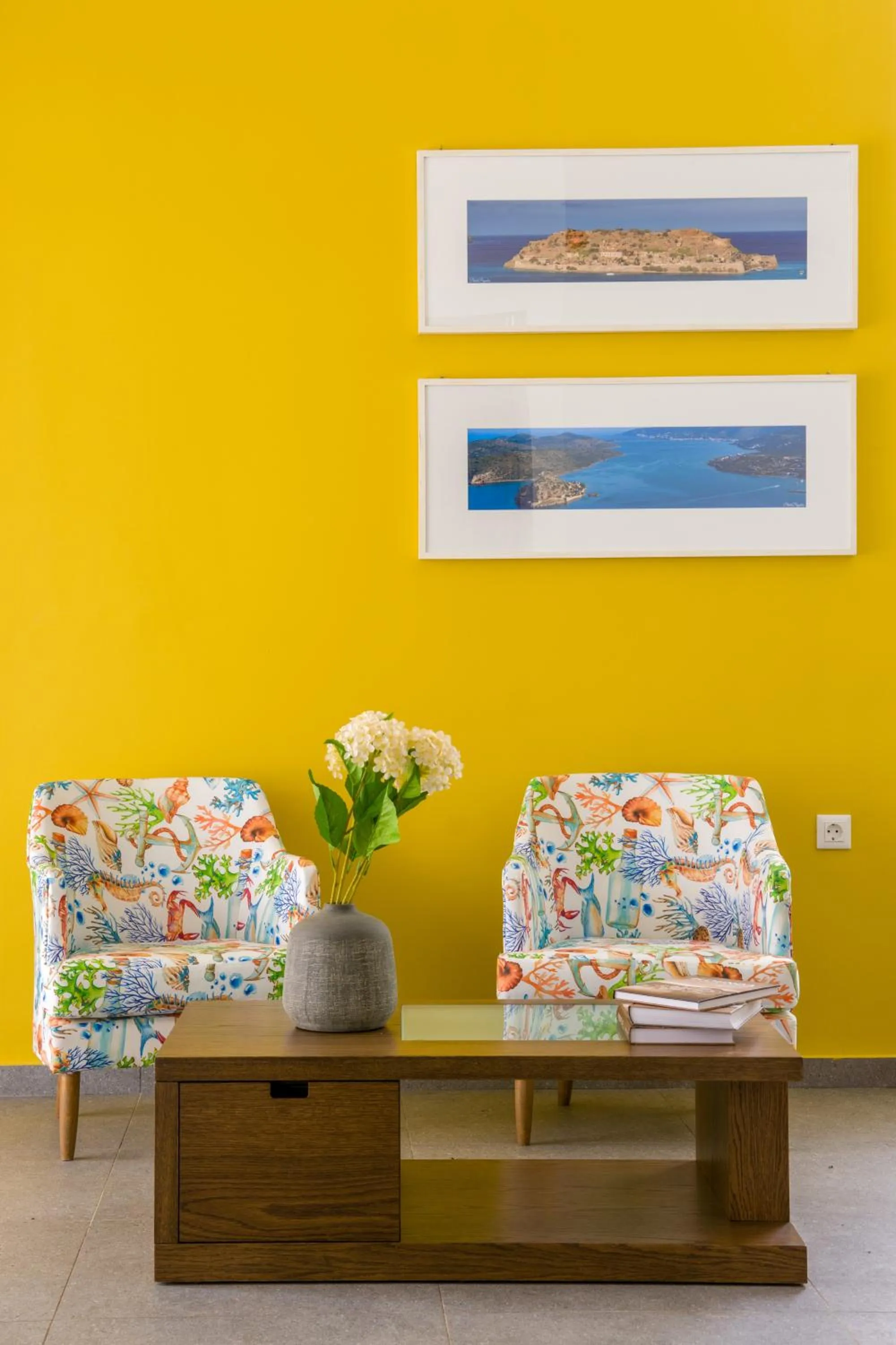 Living room in Elounda Colour Apartments