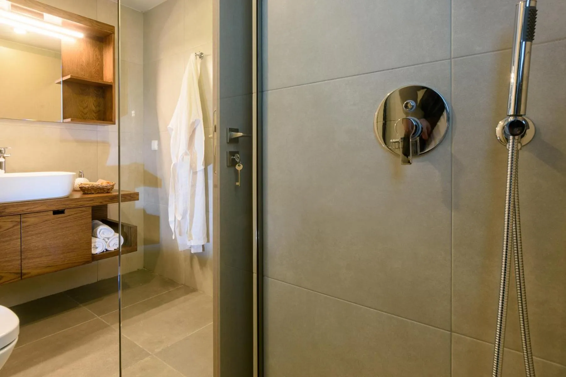 Shower in Elounda Colour Apartments