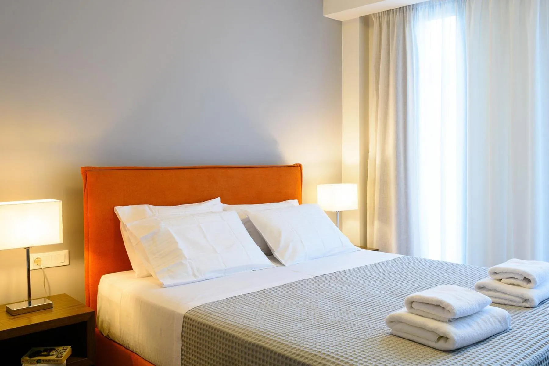 Bed in Elounda Colour Apartments