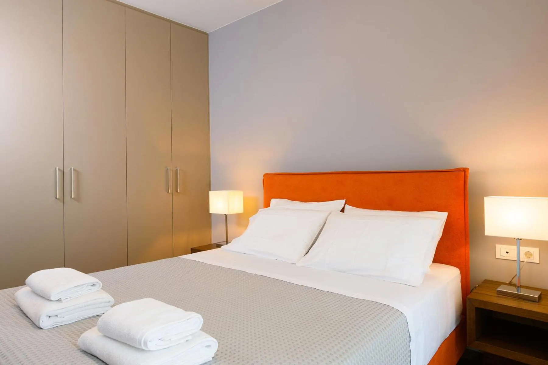 Bed in Elounda Colour Apartments