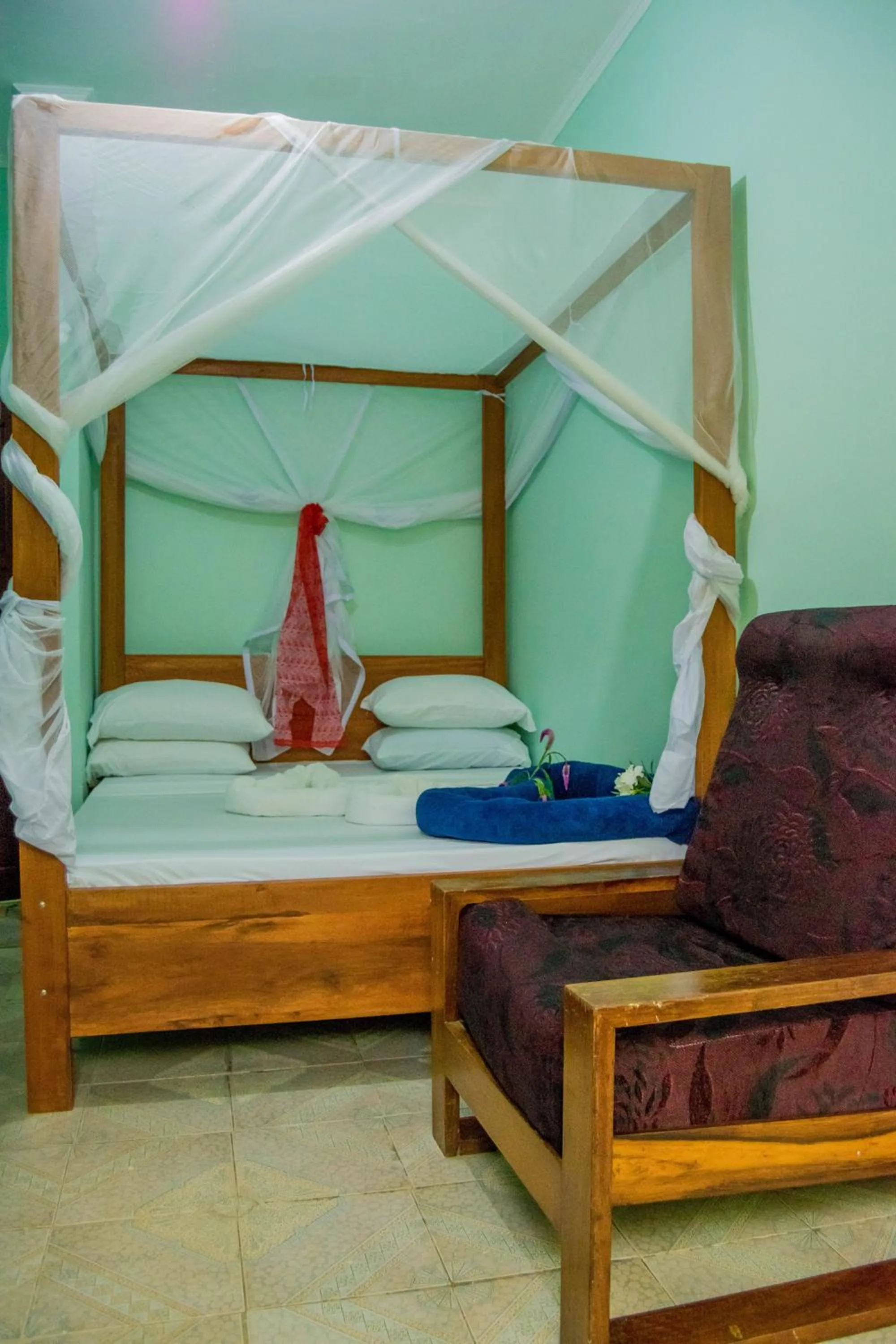 Bedroom in Kilimanjaro Summit Lodge