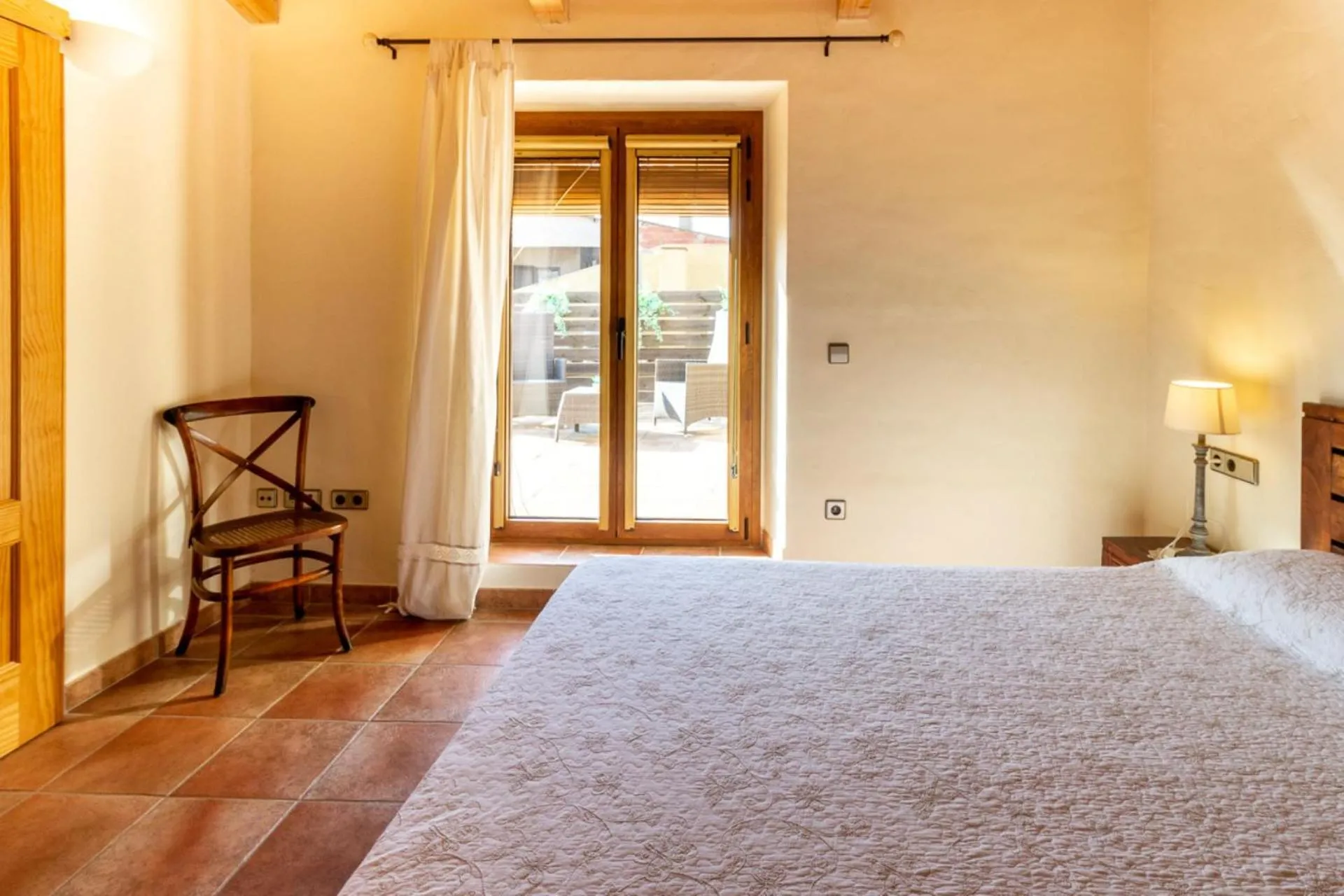 Bedroom, Bed in Casa Rural Can Ginesta