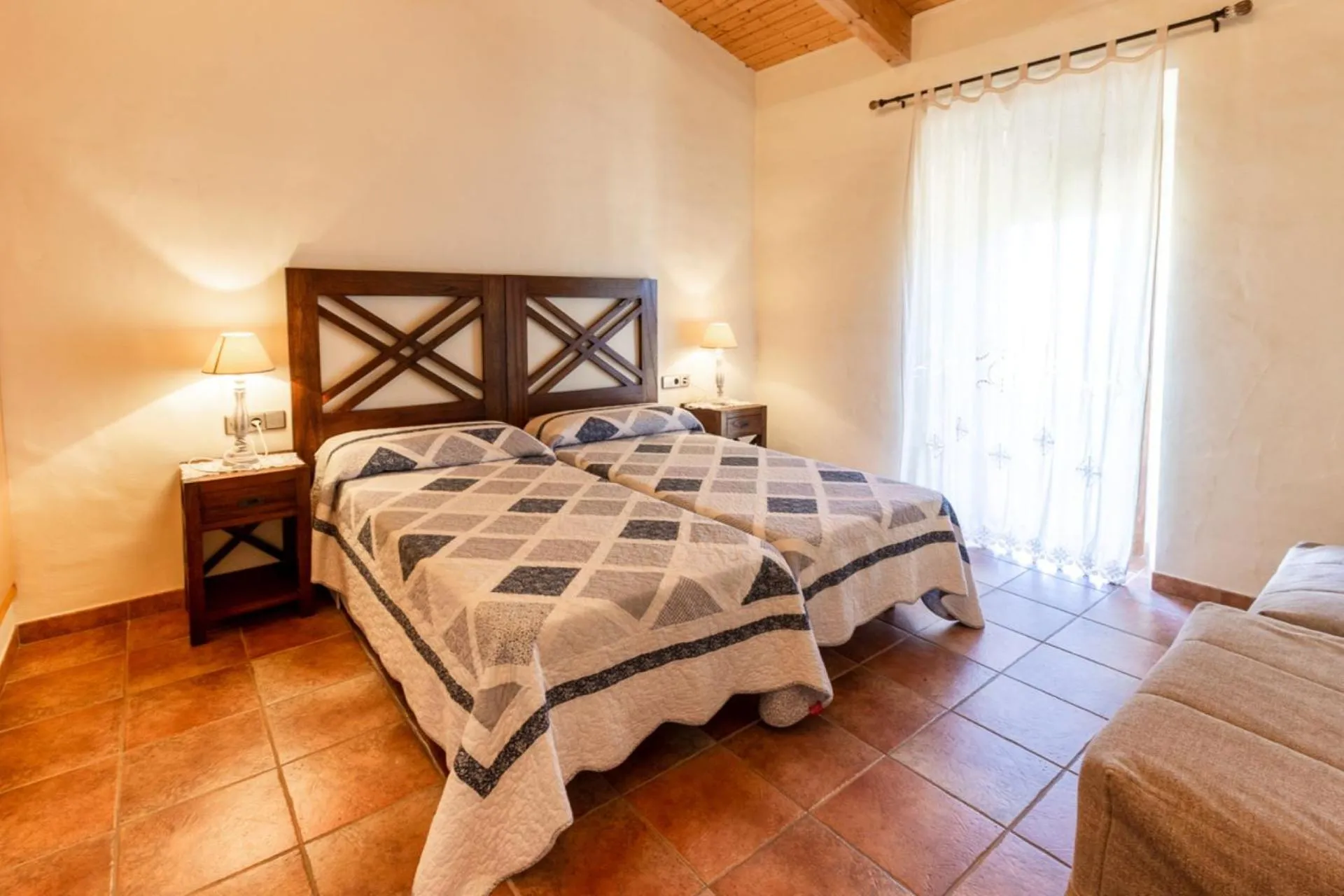 Bedroom, Bed in Casa Rural Can Ginesta