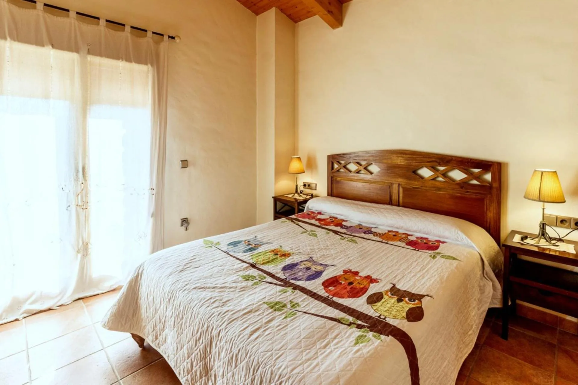 Bedroom, Bed in Casa Rural Can Ginesta
