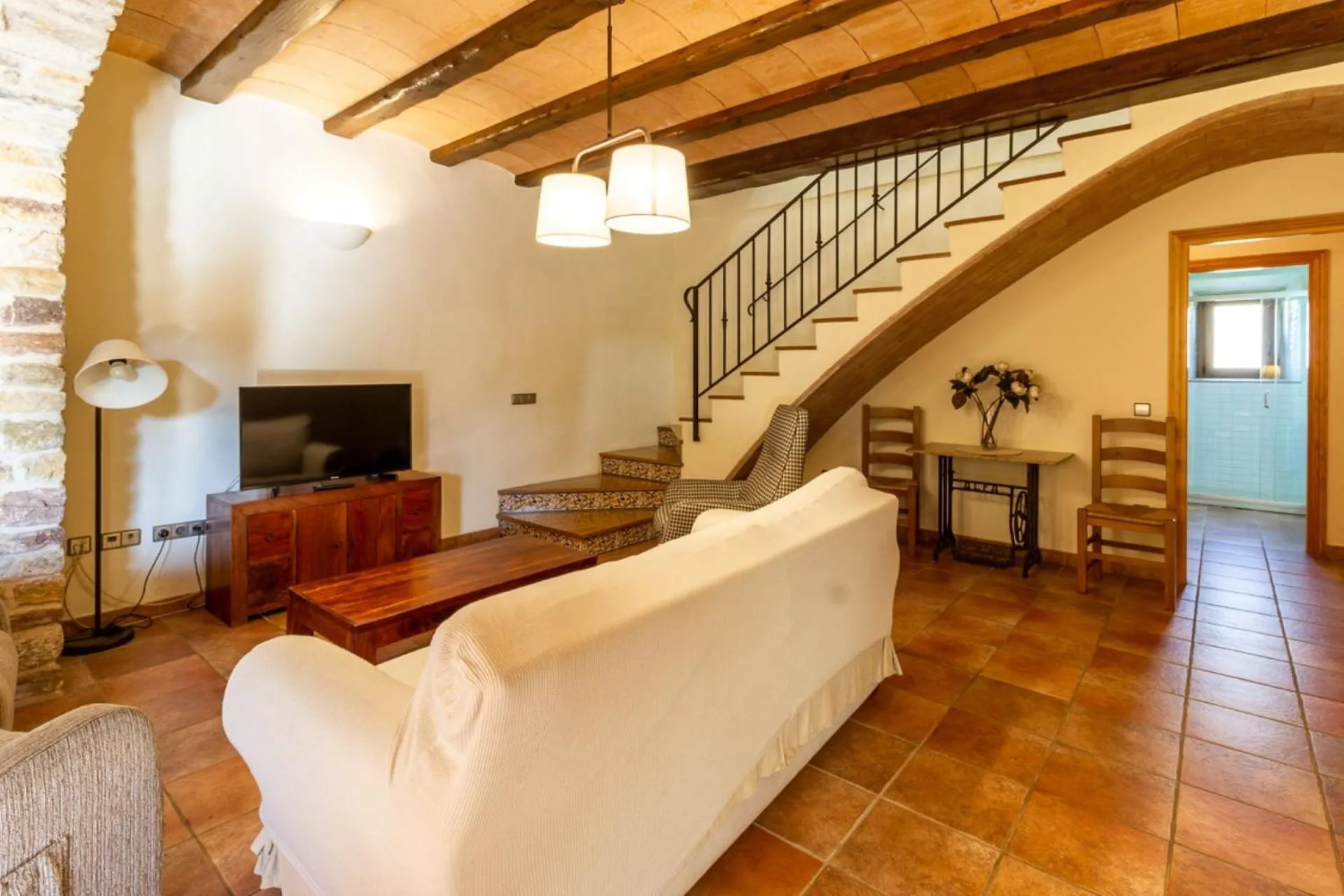Living room in Casa Rural Can Ginesta