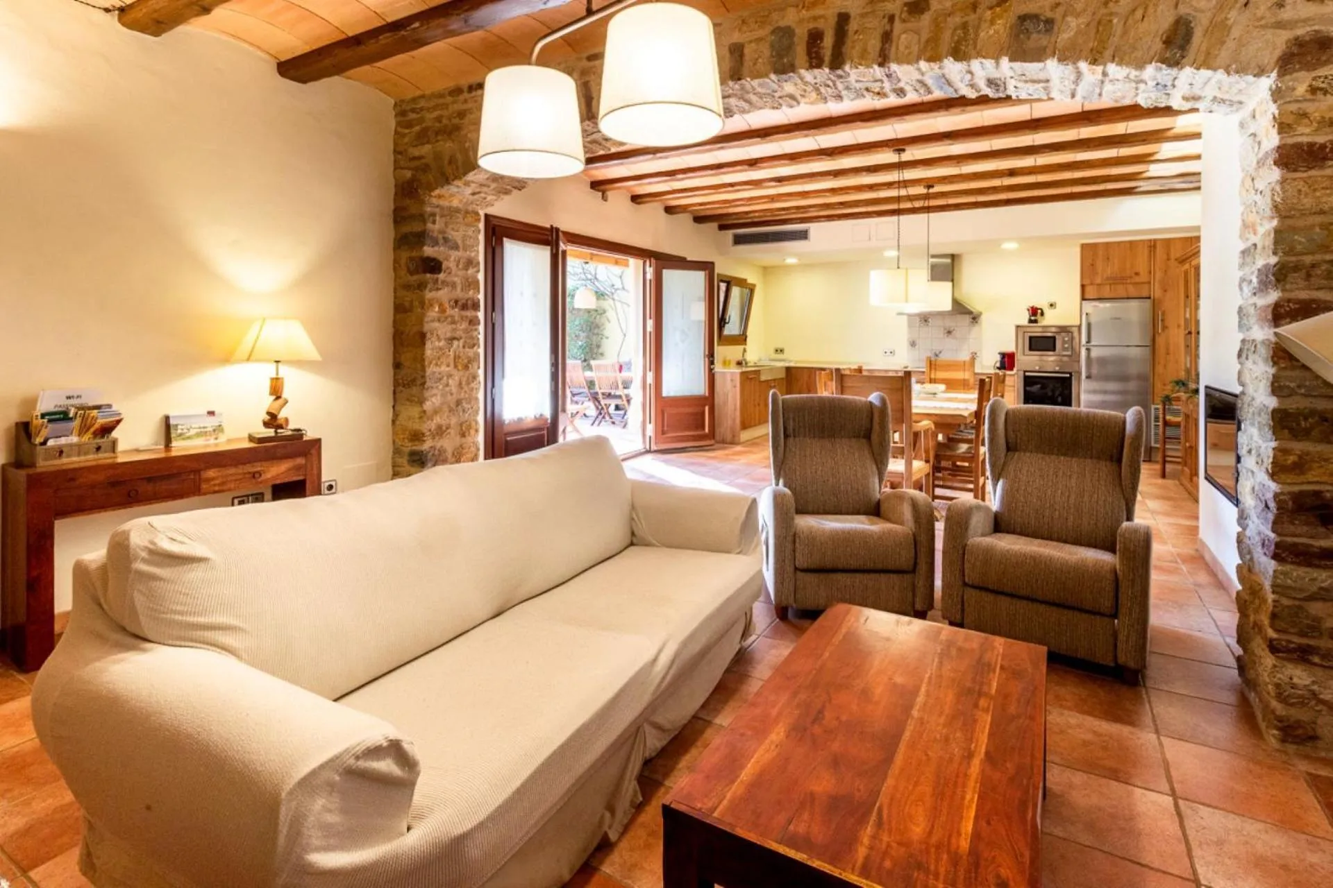 Living room in Casa Rural Can Ginesta