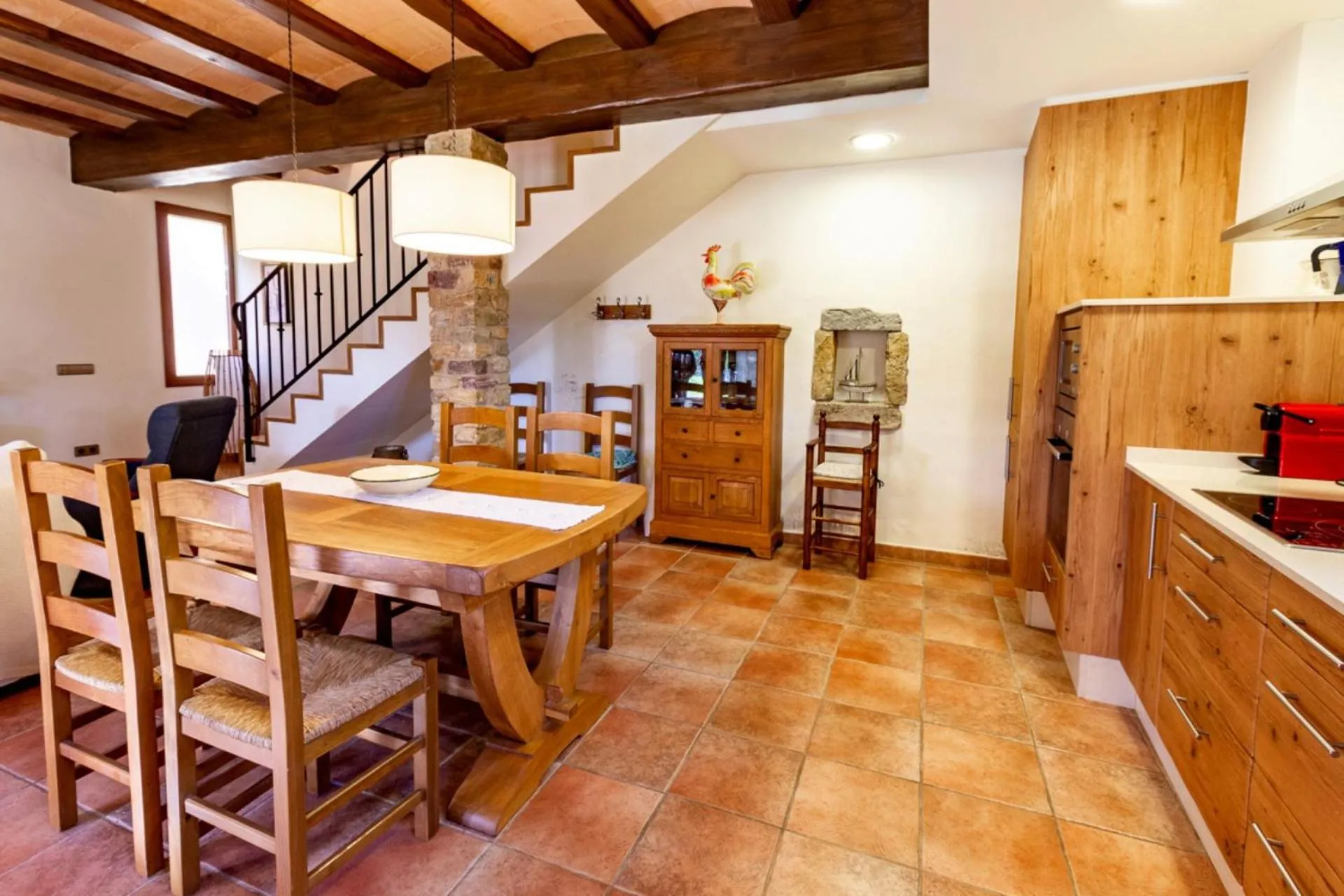 Kitchen or kitchenette in Casa Rural Can Ginesta