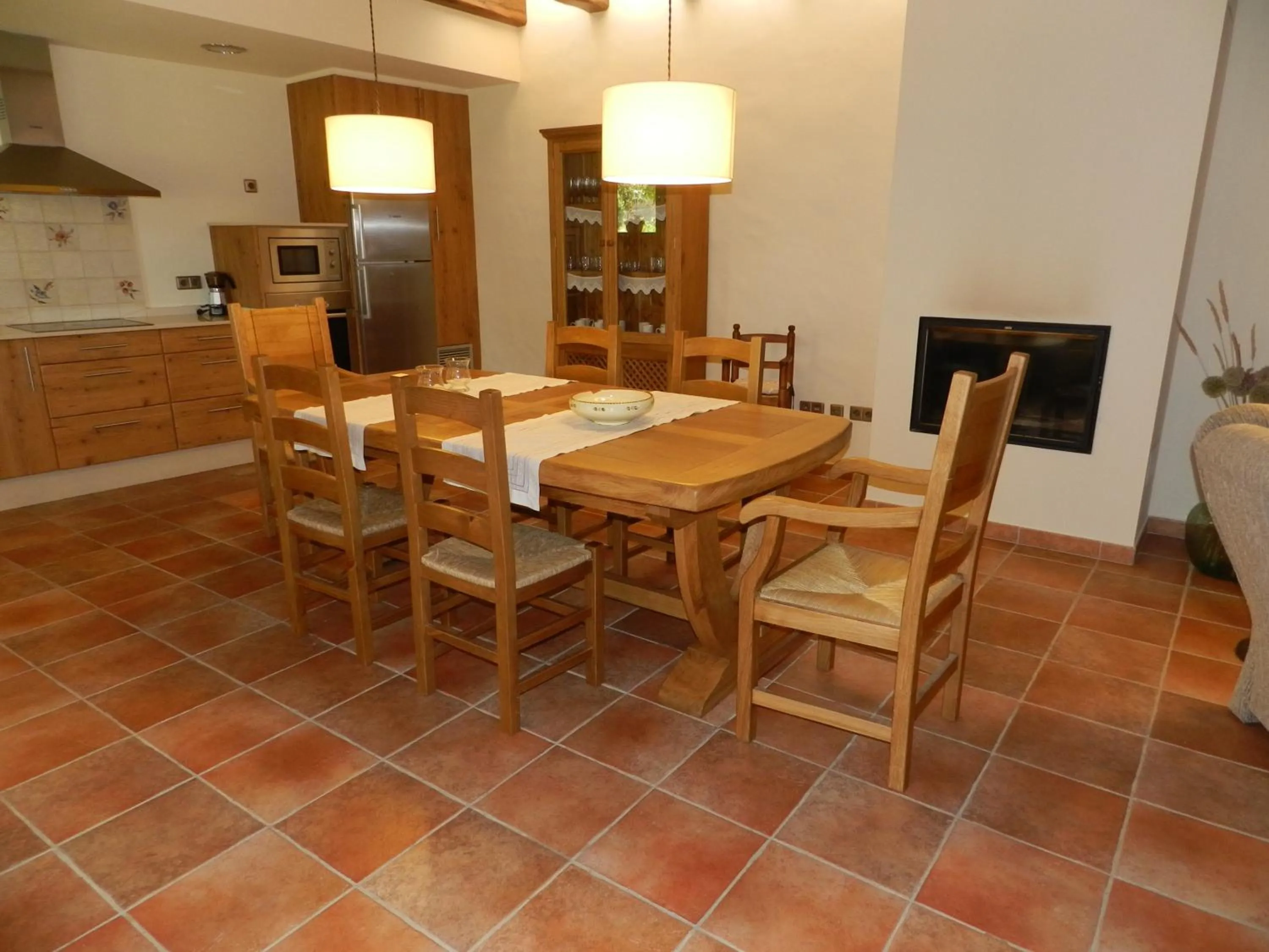 Dining area in Casa Rural Can Ginesta
