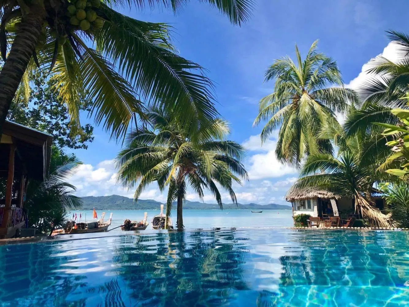 Swimming pool in Lam Sai village hotel Koh Yao Noi
