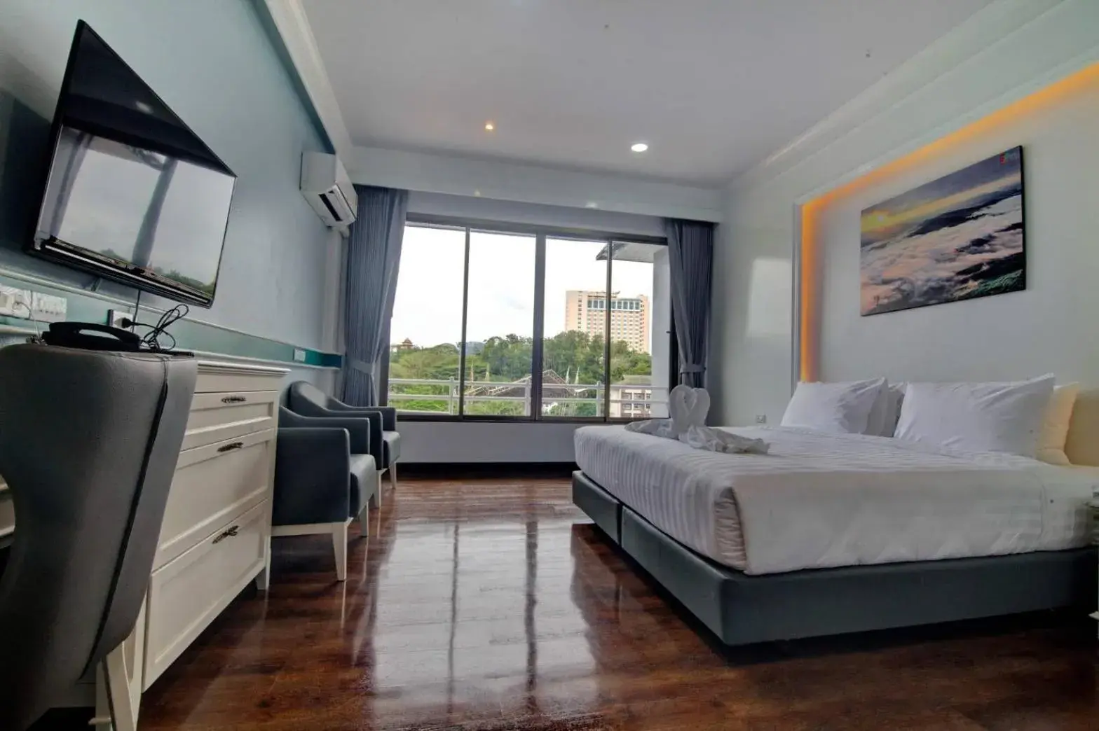 Bedroom, Bed in Grandview Landmark Betong Hotel Bedroom, Bed in Grandview Landmark Betong Hotel