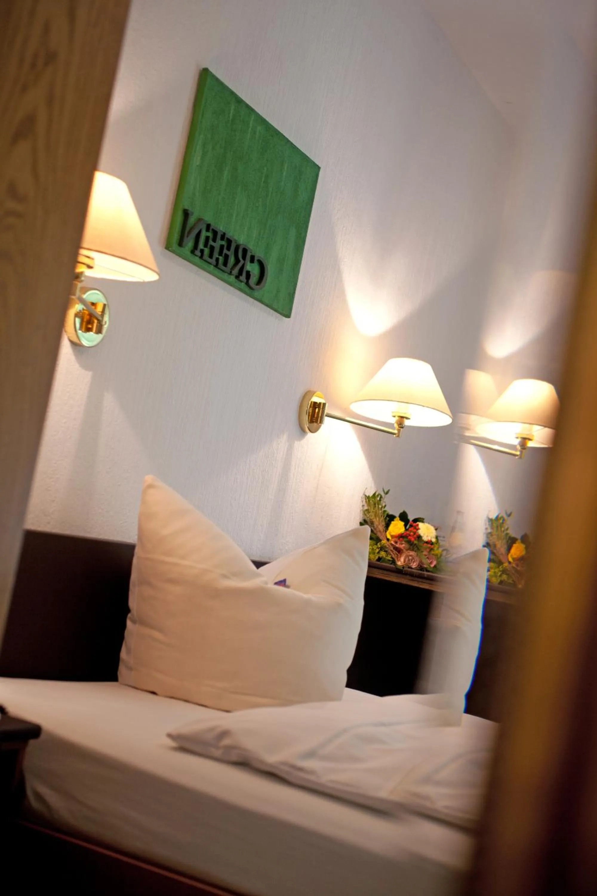 Decorative detail, Bed in Luckai Hotel & Restaurant Inhaber Dennis Burmann