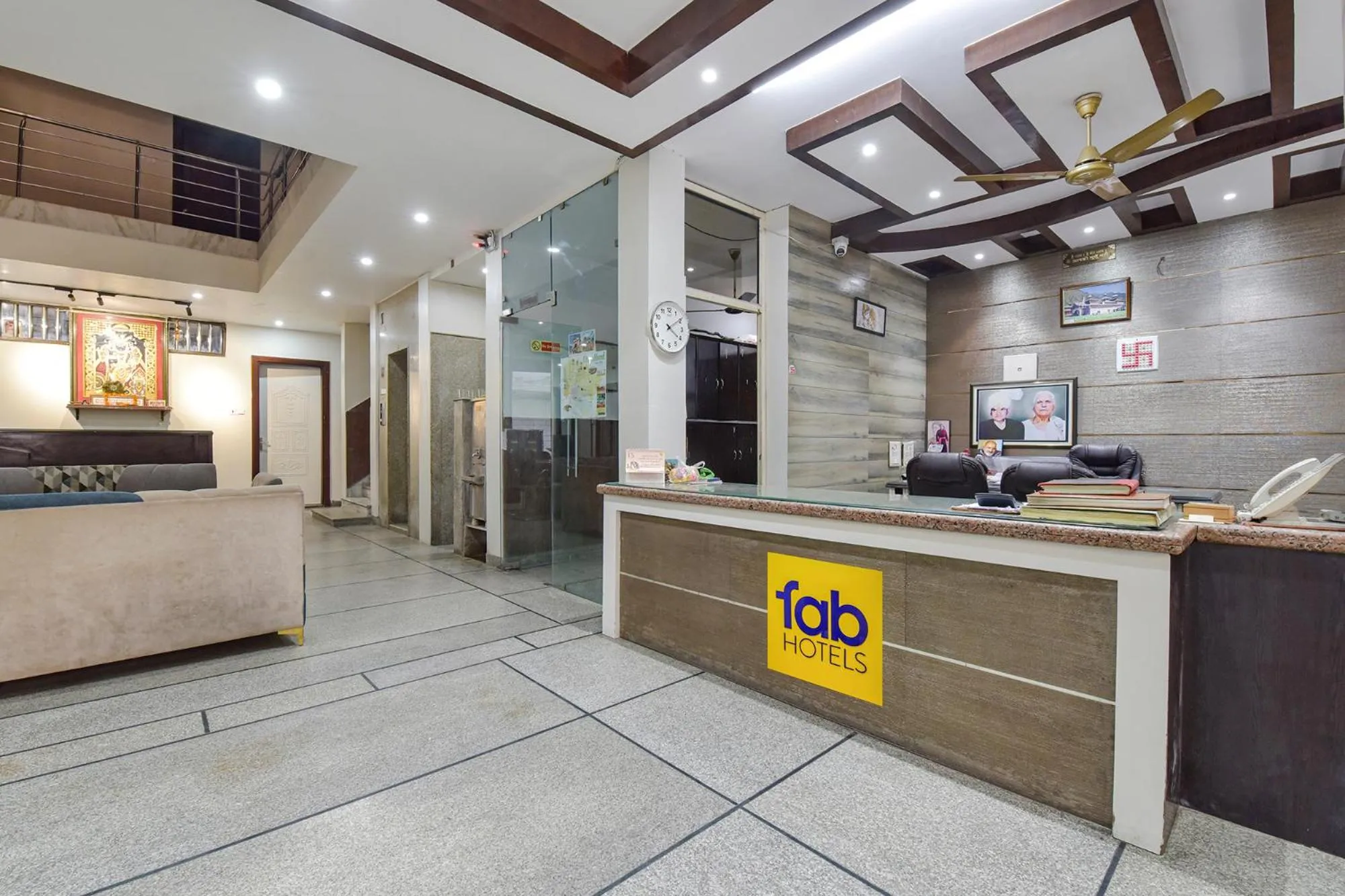 Lobby or reception in FabHotel Prem Bihari