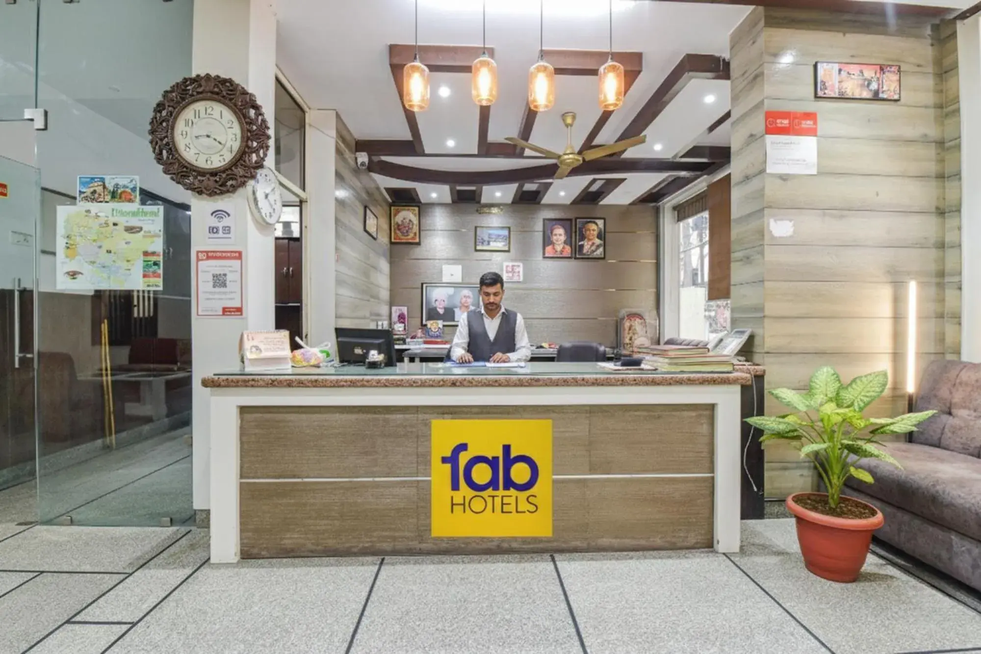 Lobby or reception in FabHotel Prem Bihari Lobby or reception in FabHotel Prem Bihari