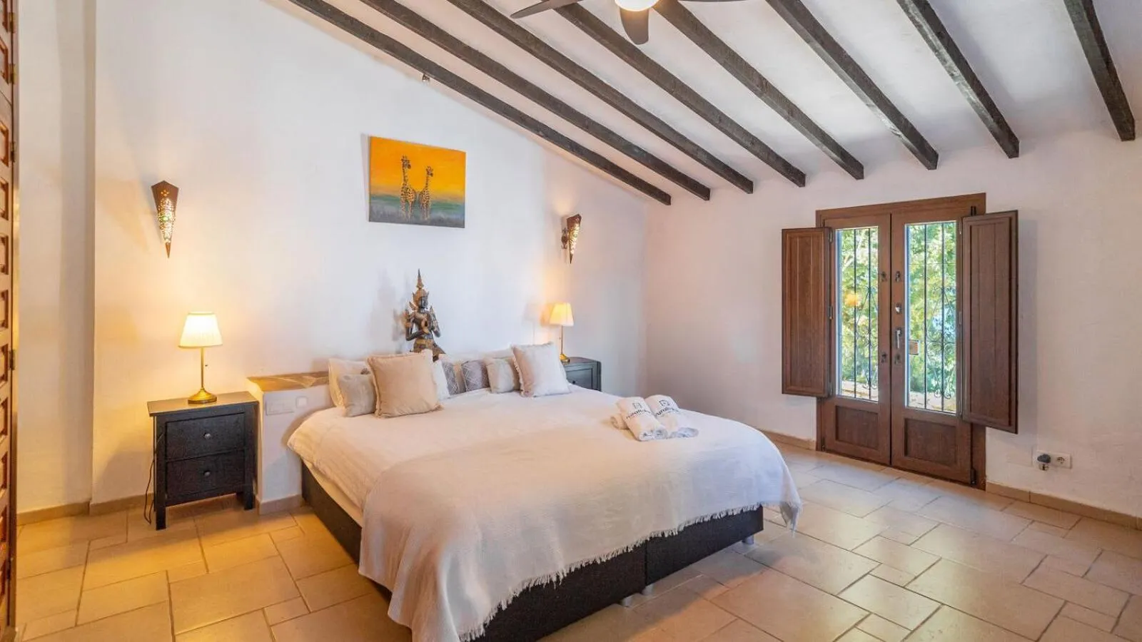 Bedroom, Bed in Casa del Alize Sayalonga by Ruralidays