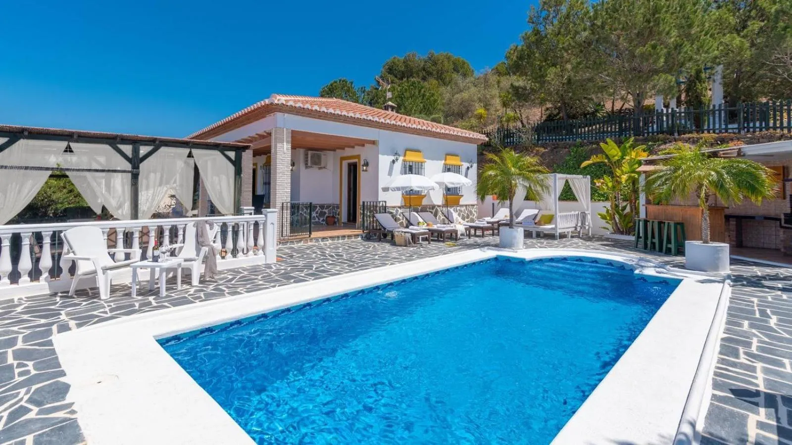 Swimming pool in Casa Paraiso Tropical Torrox by Ruralidays
