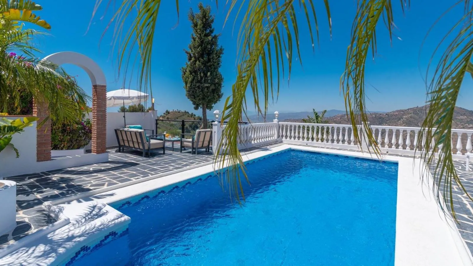 Swimming pool in Casa Paraiso Tropical Torrox by Ruralidays