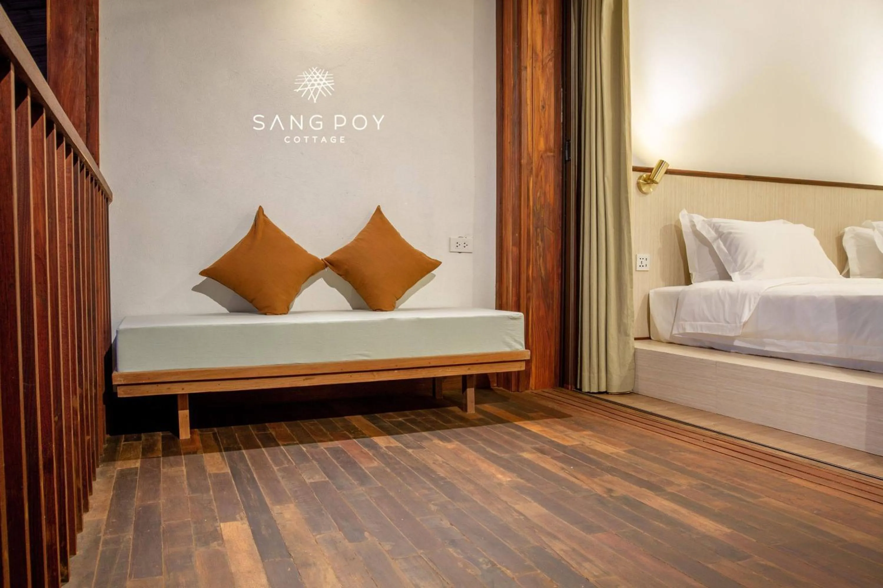 Bed in Sang Poy Cottage