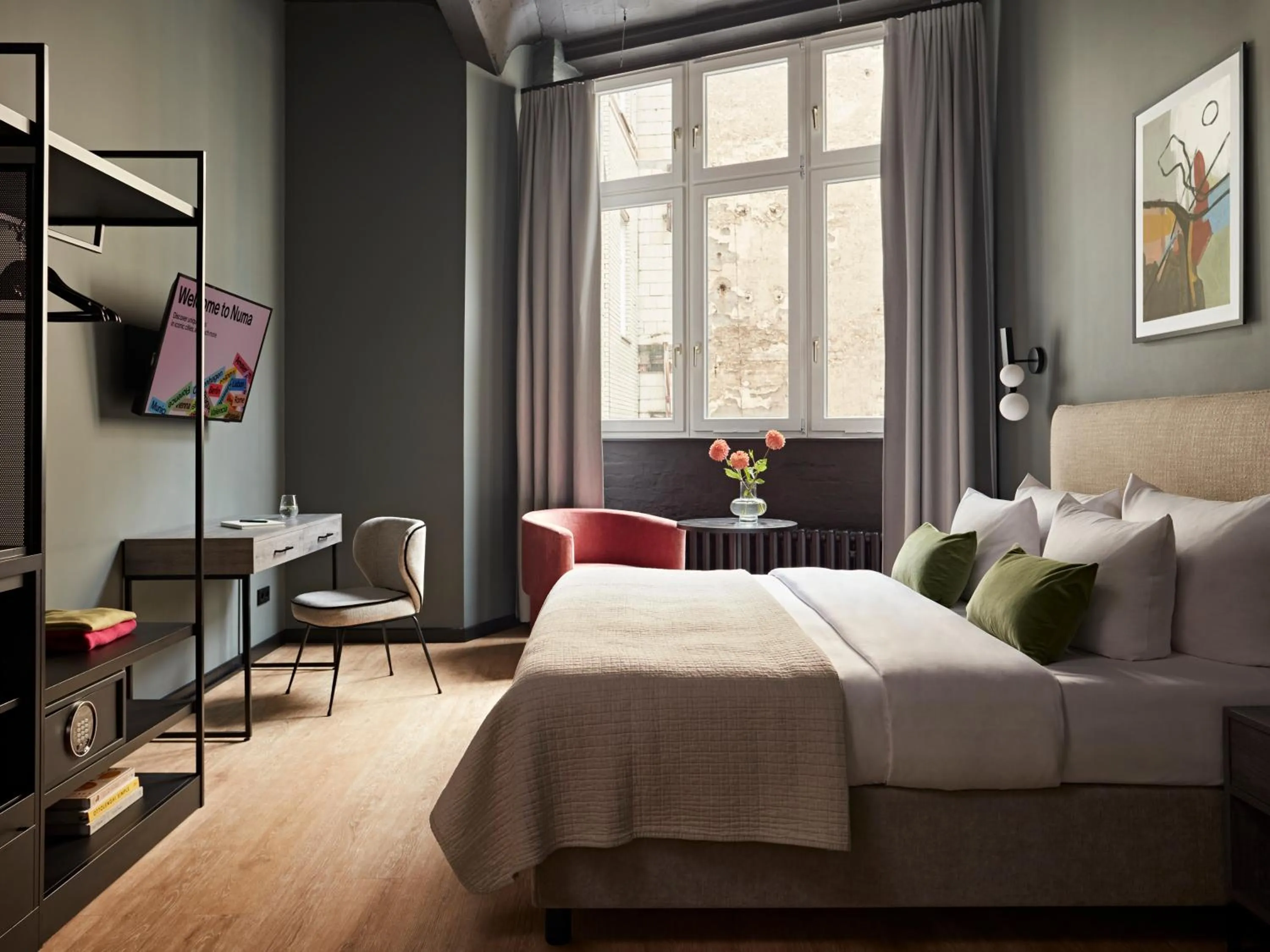 Bedroom, Bed in Numa Berlin Sketch