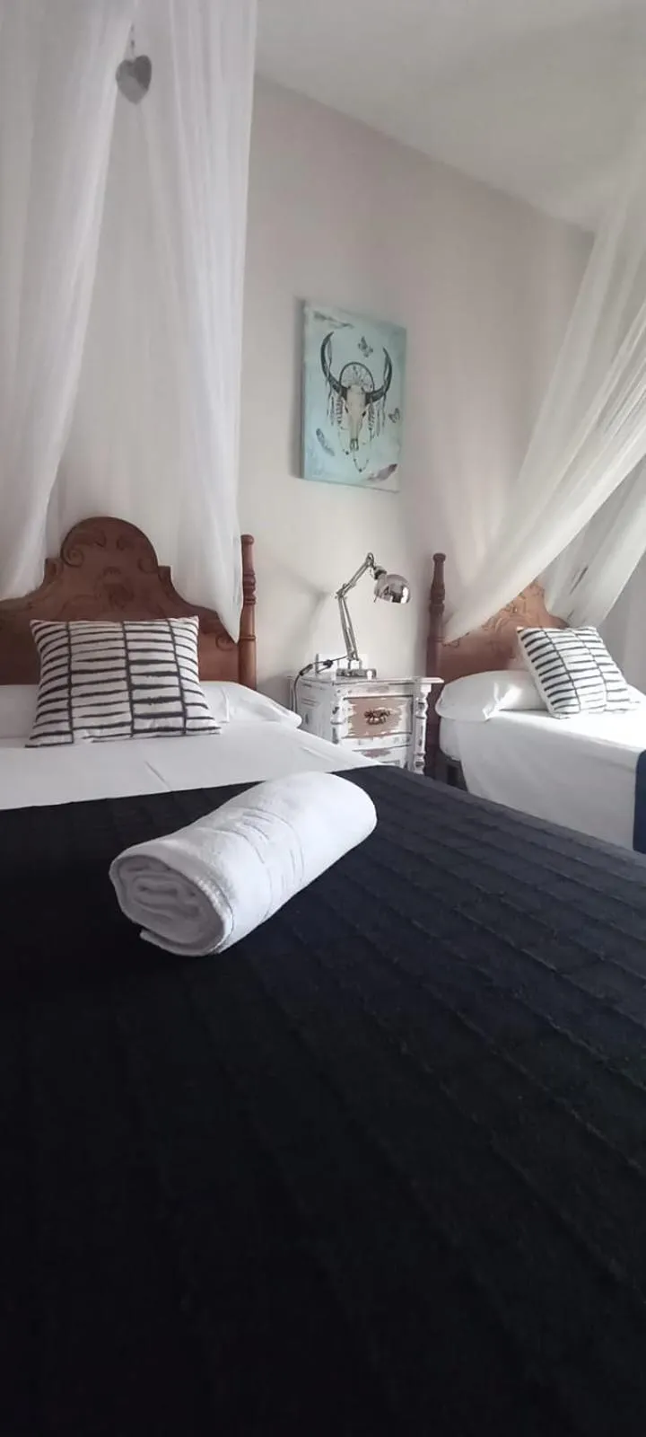 Bed in Hotel Rural Inz-Almaraz