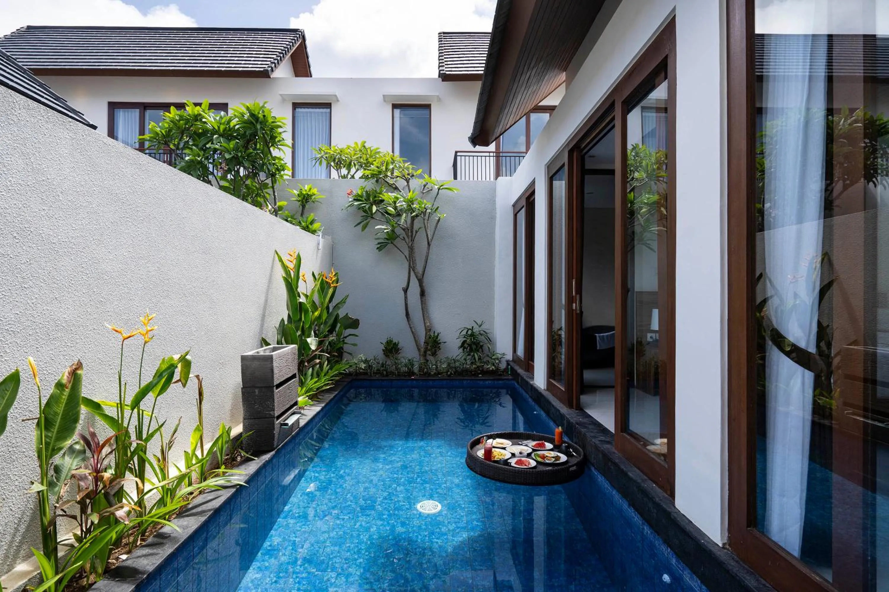 Pool view in The Calna Villa Bali