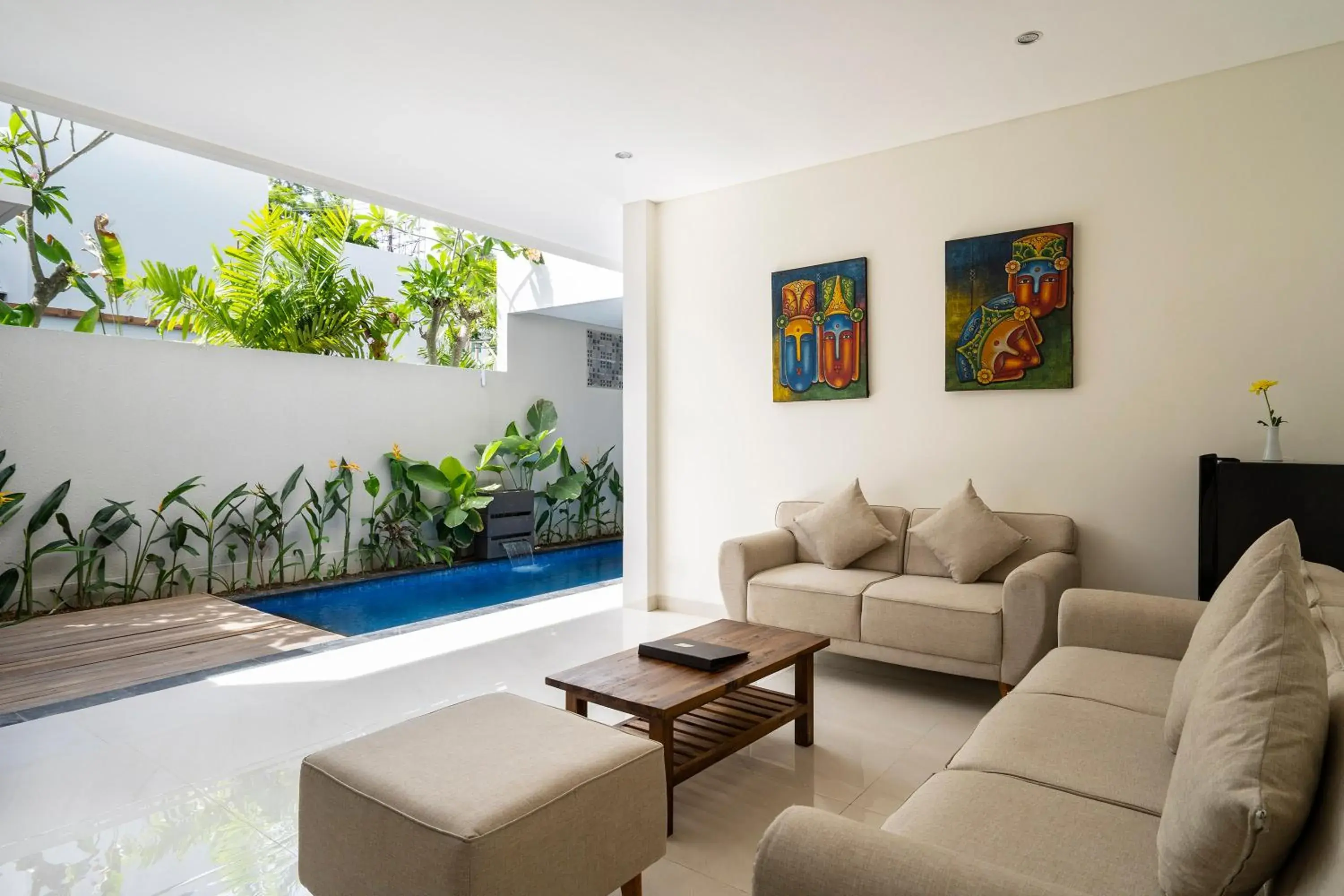 Living room in The Calna Villa Bali Living room in The Calna Villa Bali