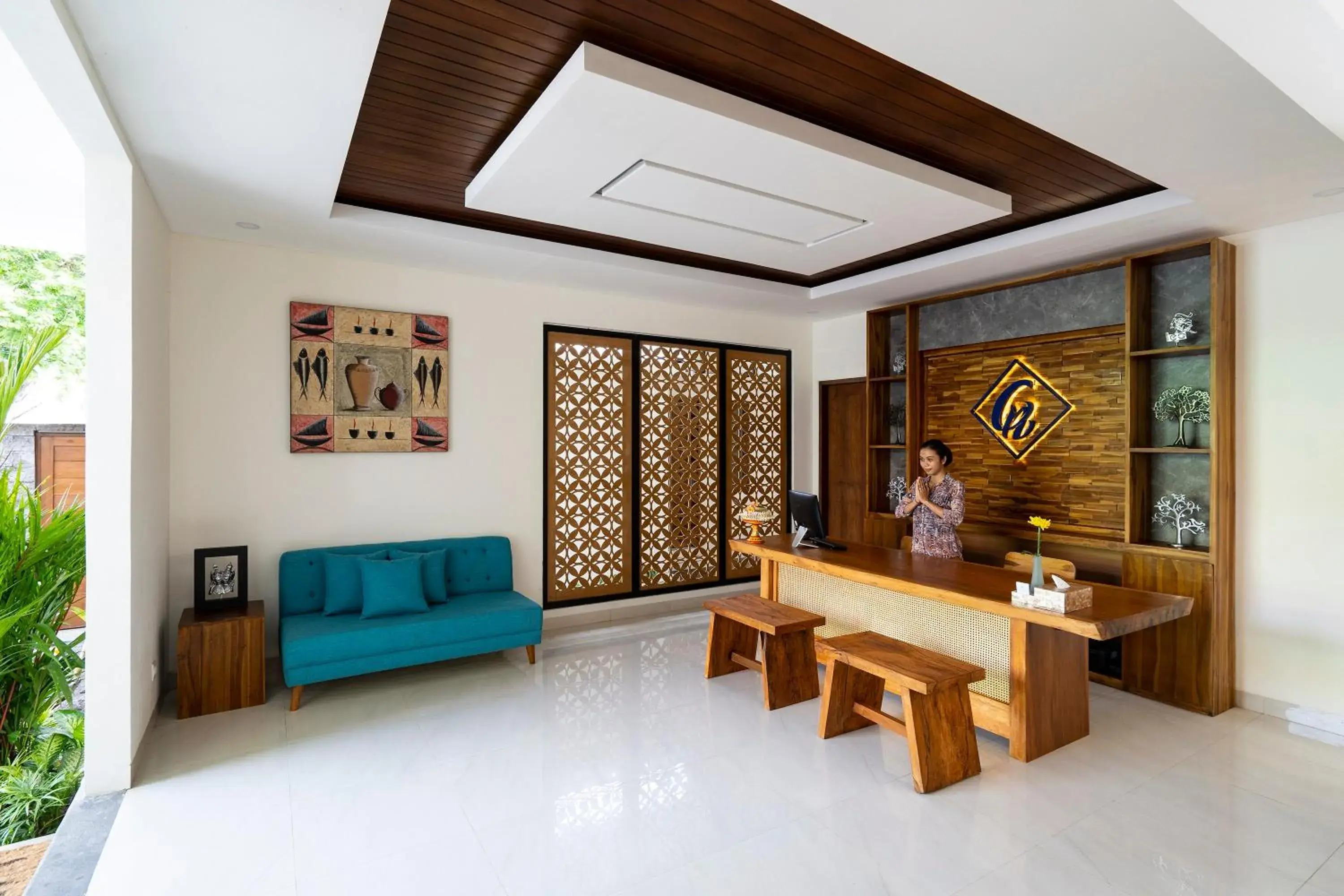 Lobby or reception in The Calna Villa Bali Lobby or reception in The Calna Villa Bali