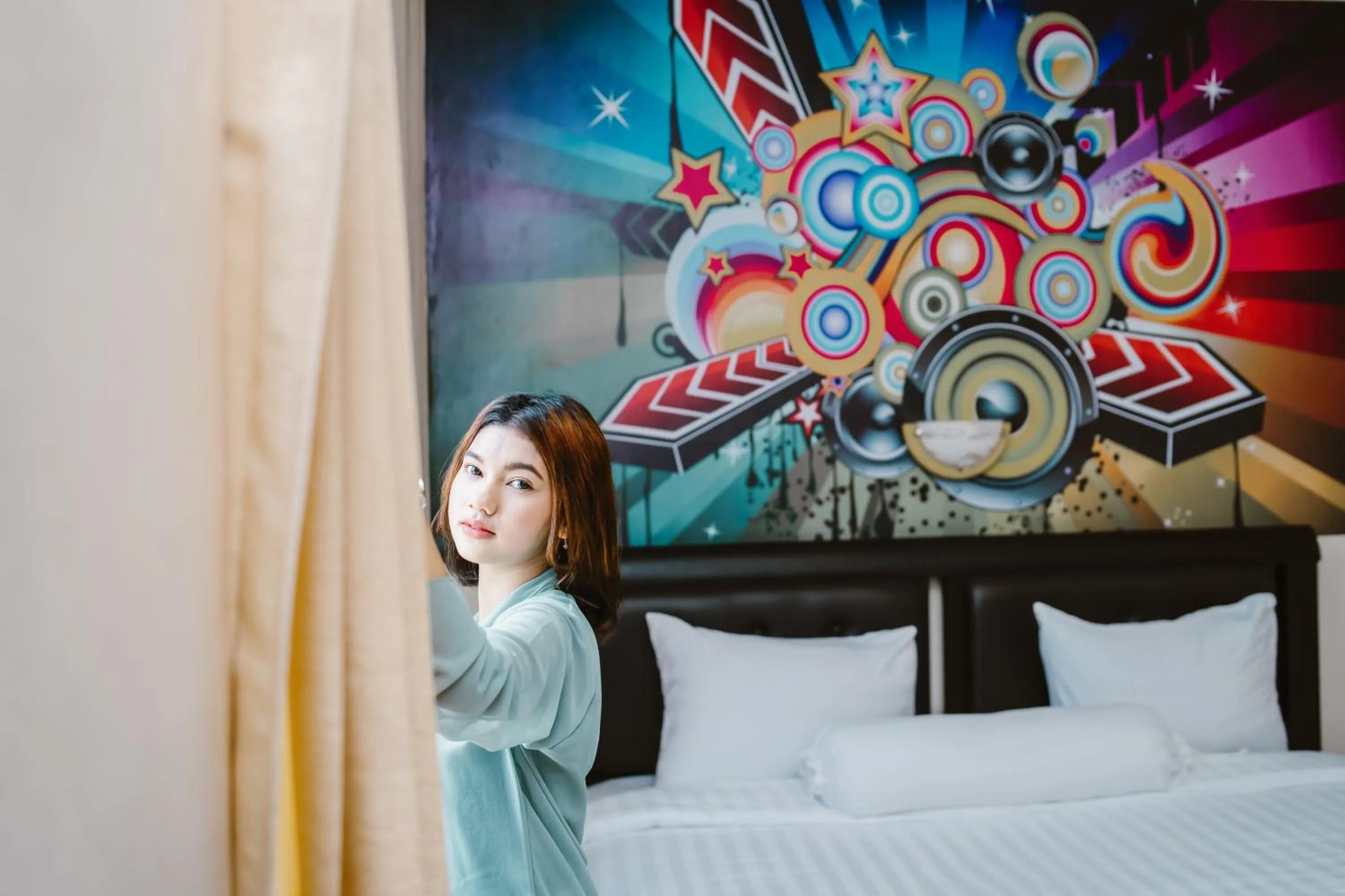 Bed in Votel Hotel Tulungagung