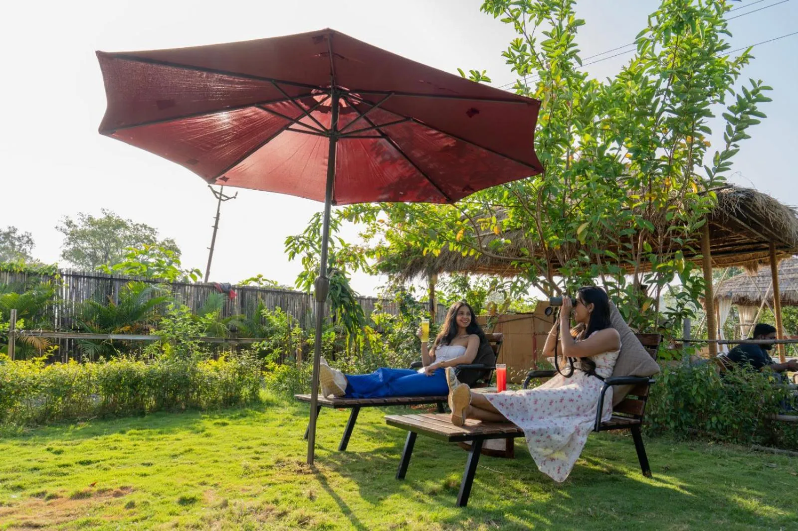 Seating area in Panarpani Retreat Pachmarhi