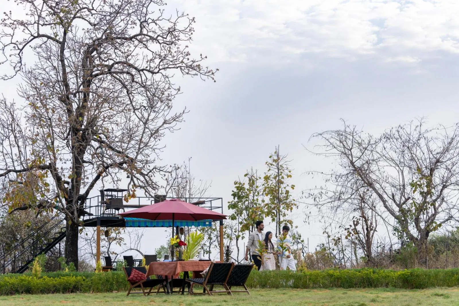Garden view in Panarpani Retreat Pachmarhi