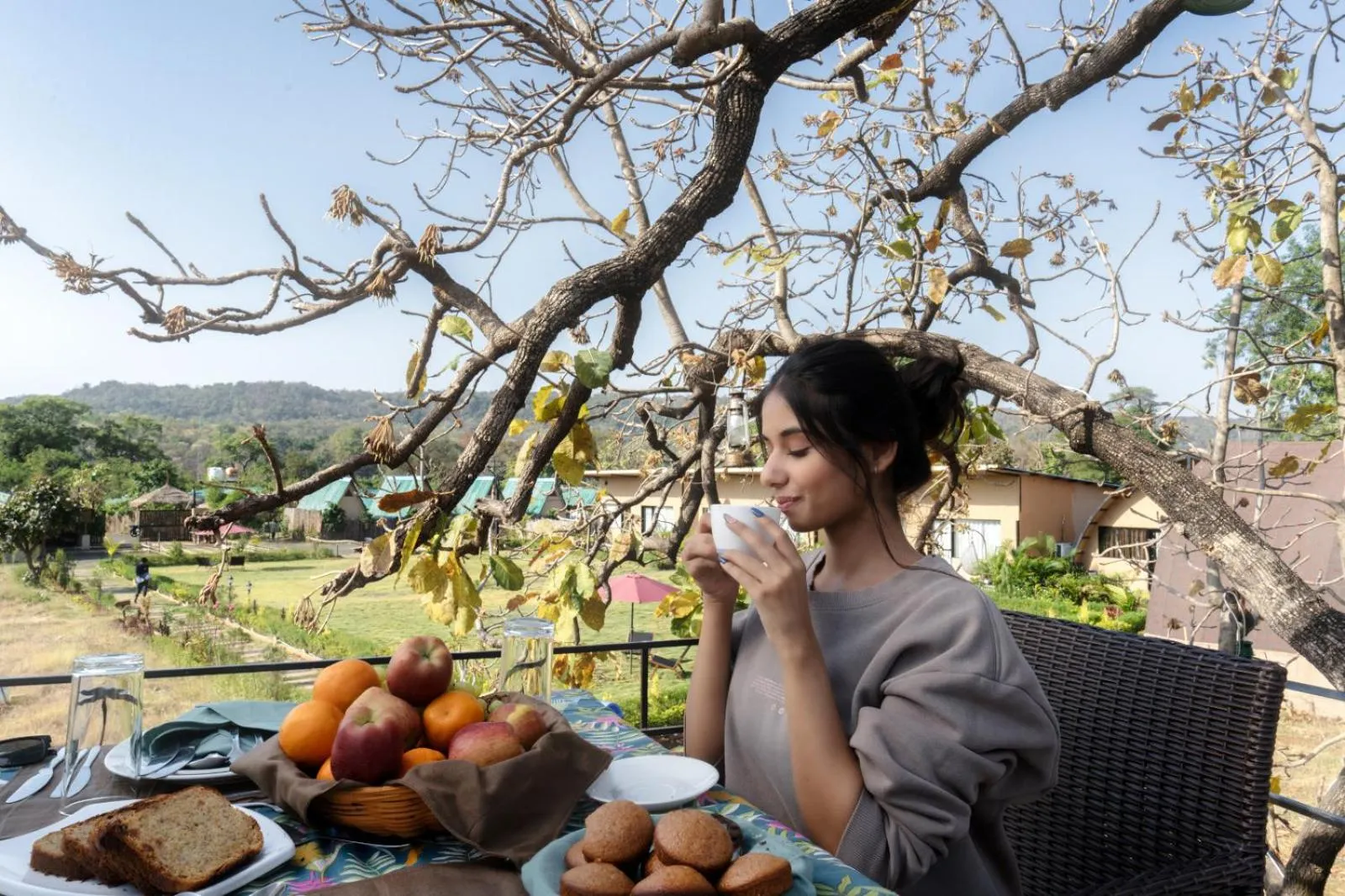 Garden view in Panarpani Retreat Pachmarhi