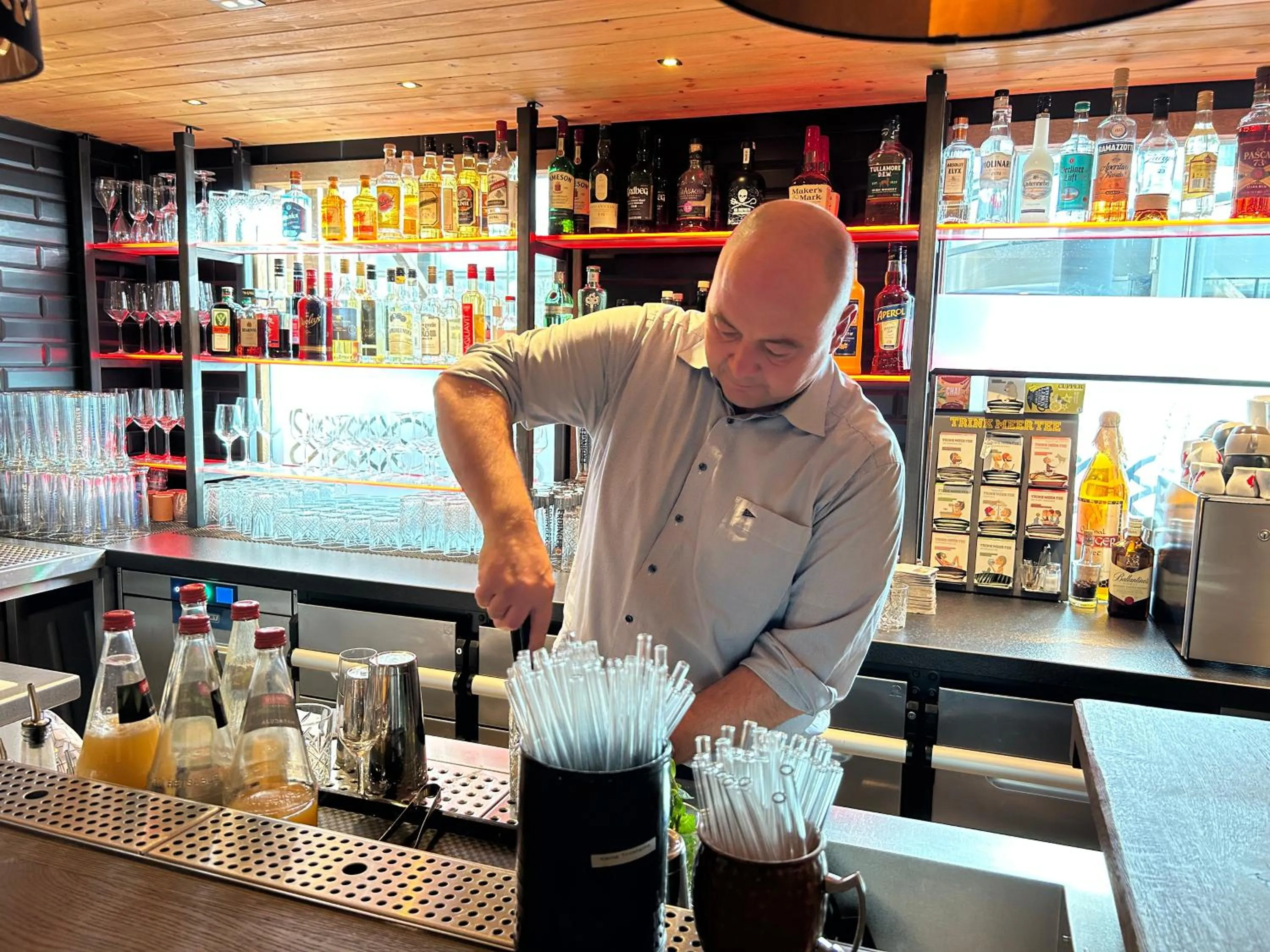 Lounge or bar in Ostseehotel Midgard in Damp