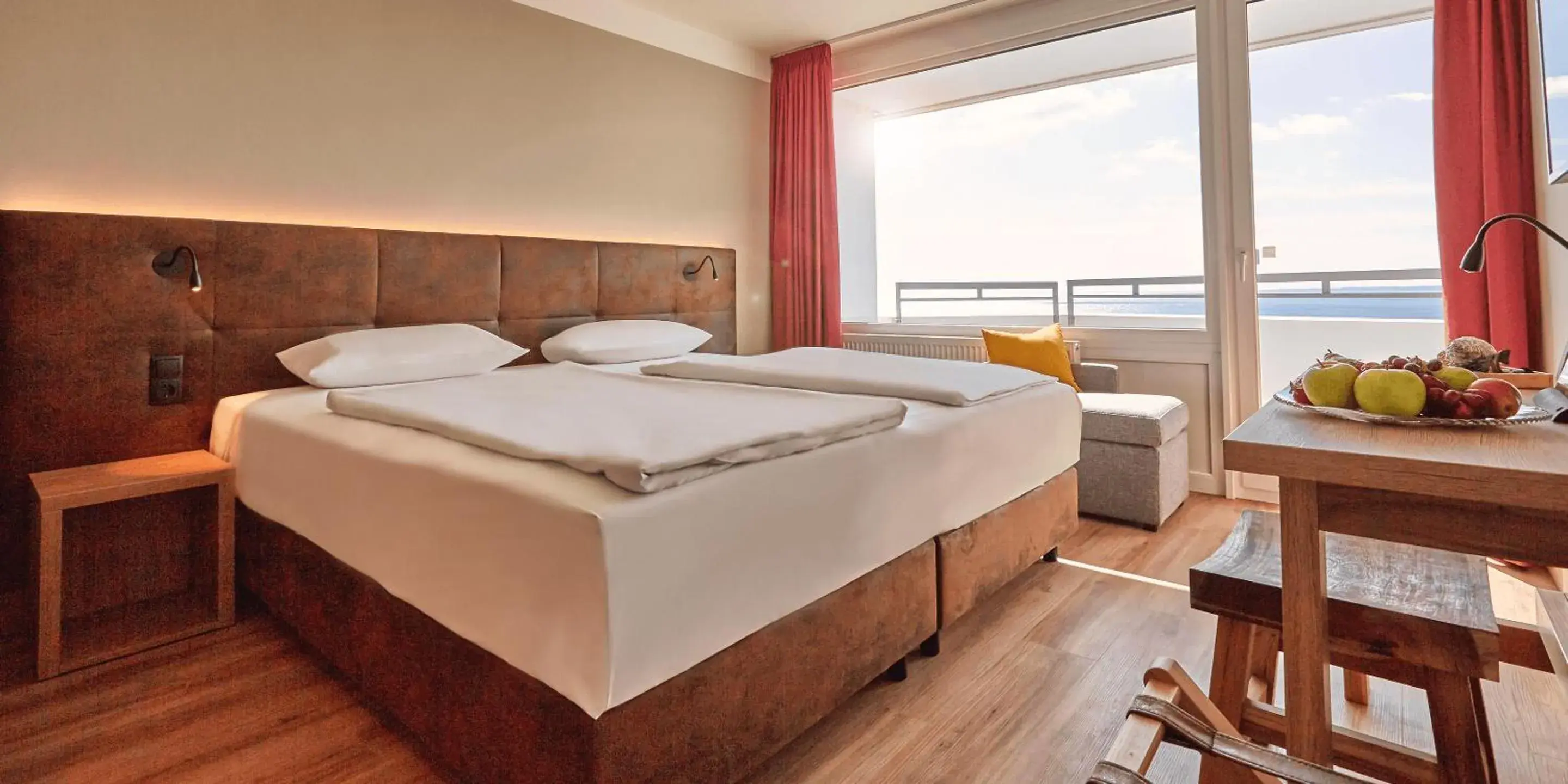 Comfort Double Room with Sea View - single occupancy in Ostseehotel Midgard in Damp Comfort Double Room with Sea View - single occupancy in Ostseehotel Midgard in Damp