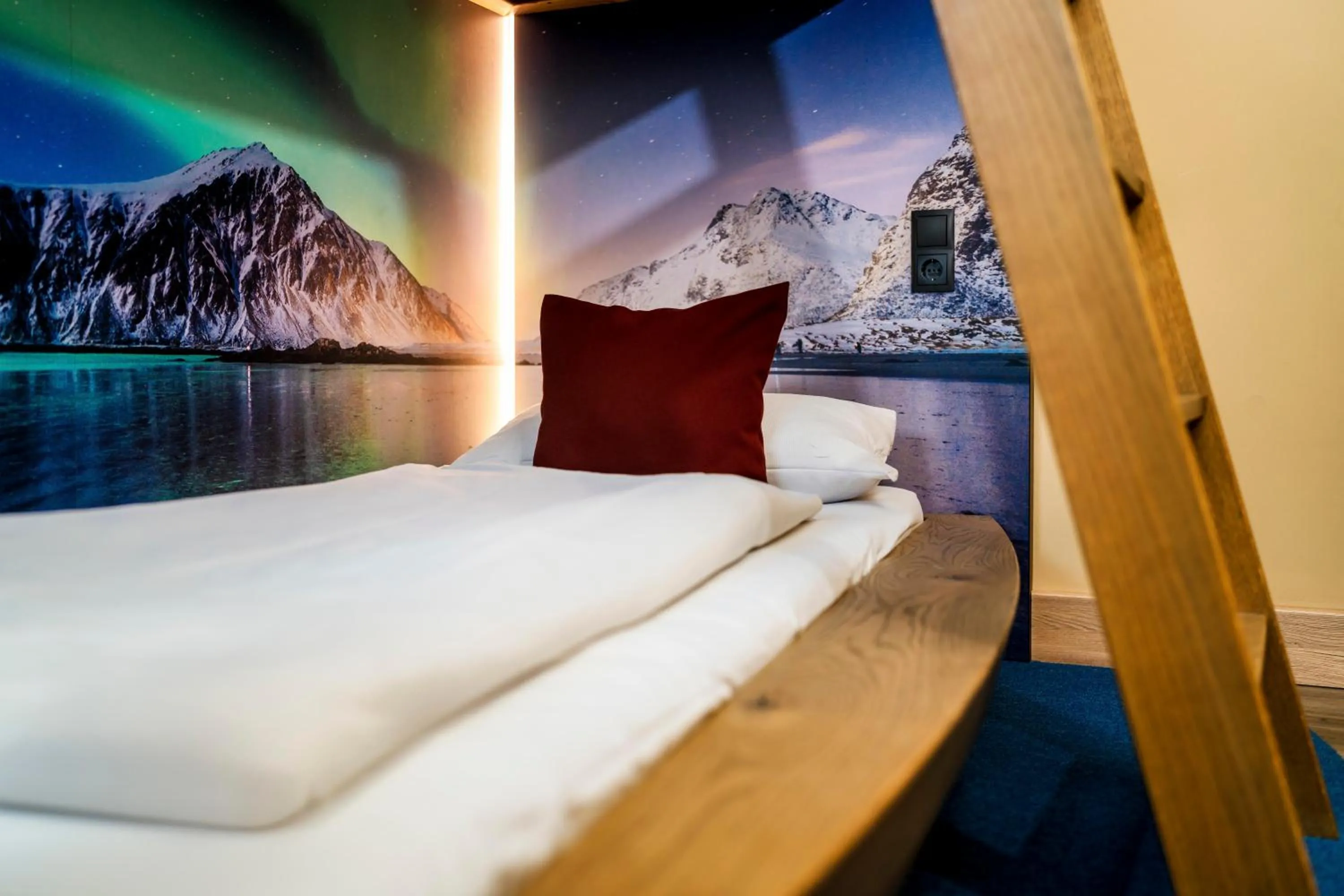 Bed in Ostseehotel Midgard in Damp