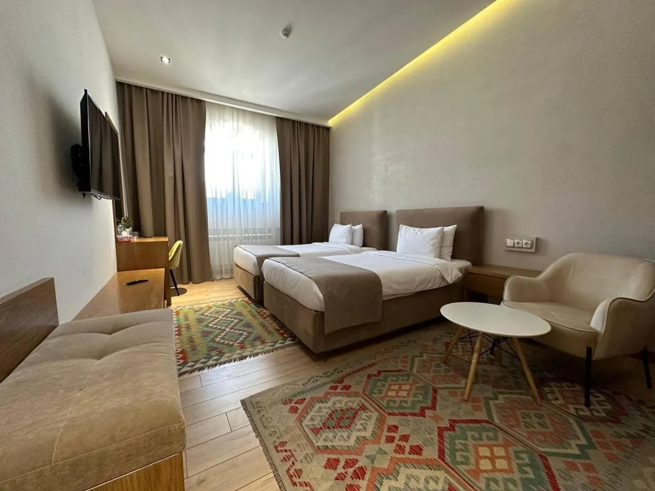 Bed in HOTEL MODERNO & Spa