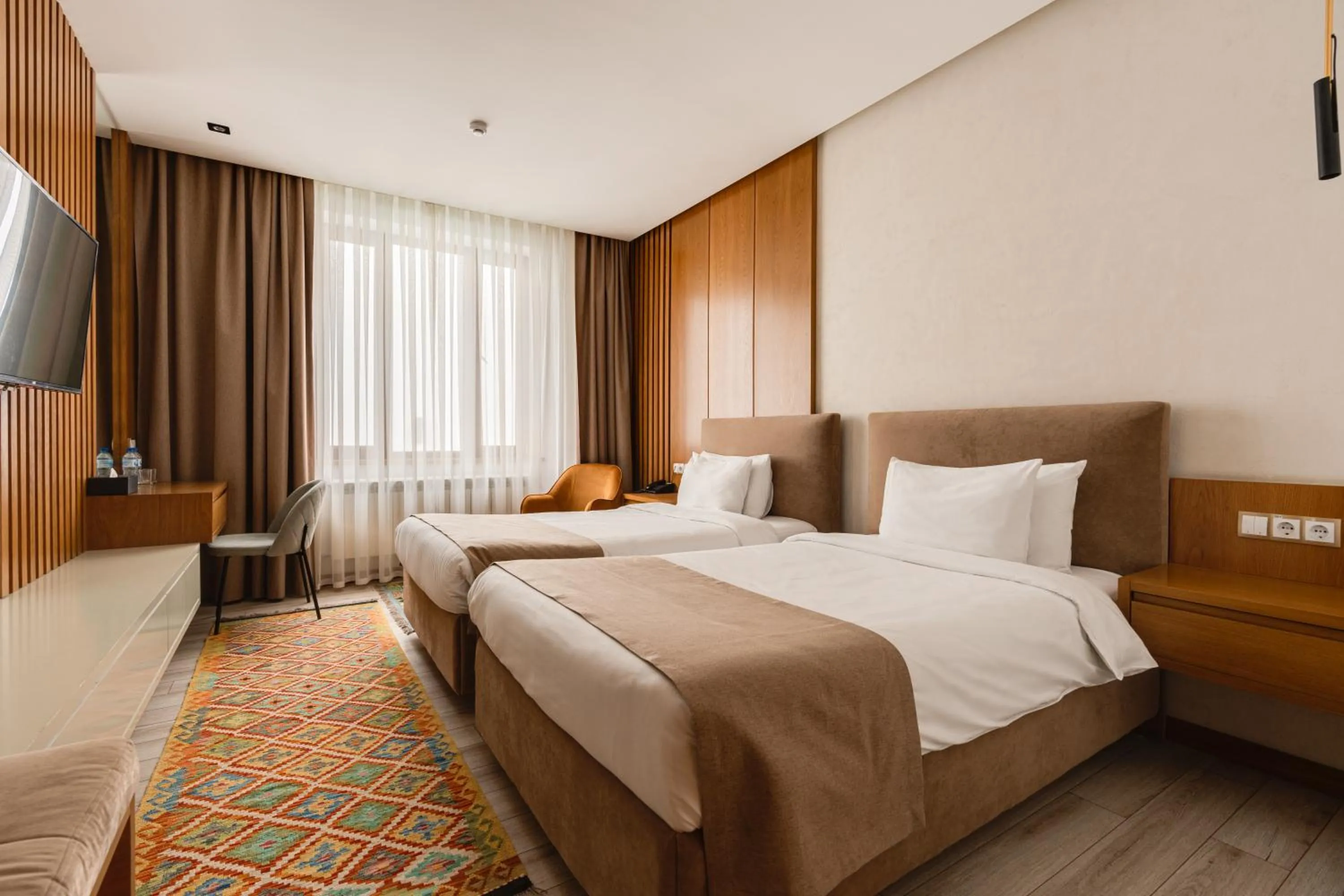 Bed in HOTEL MODERNO & Spa