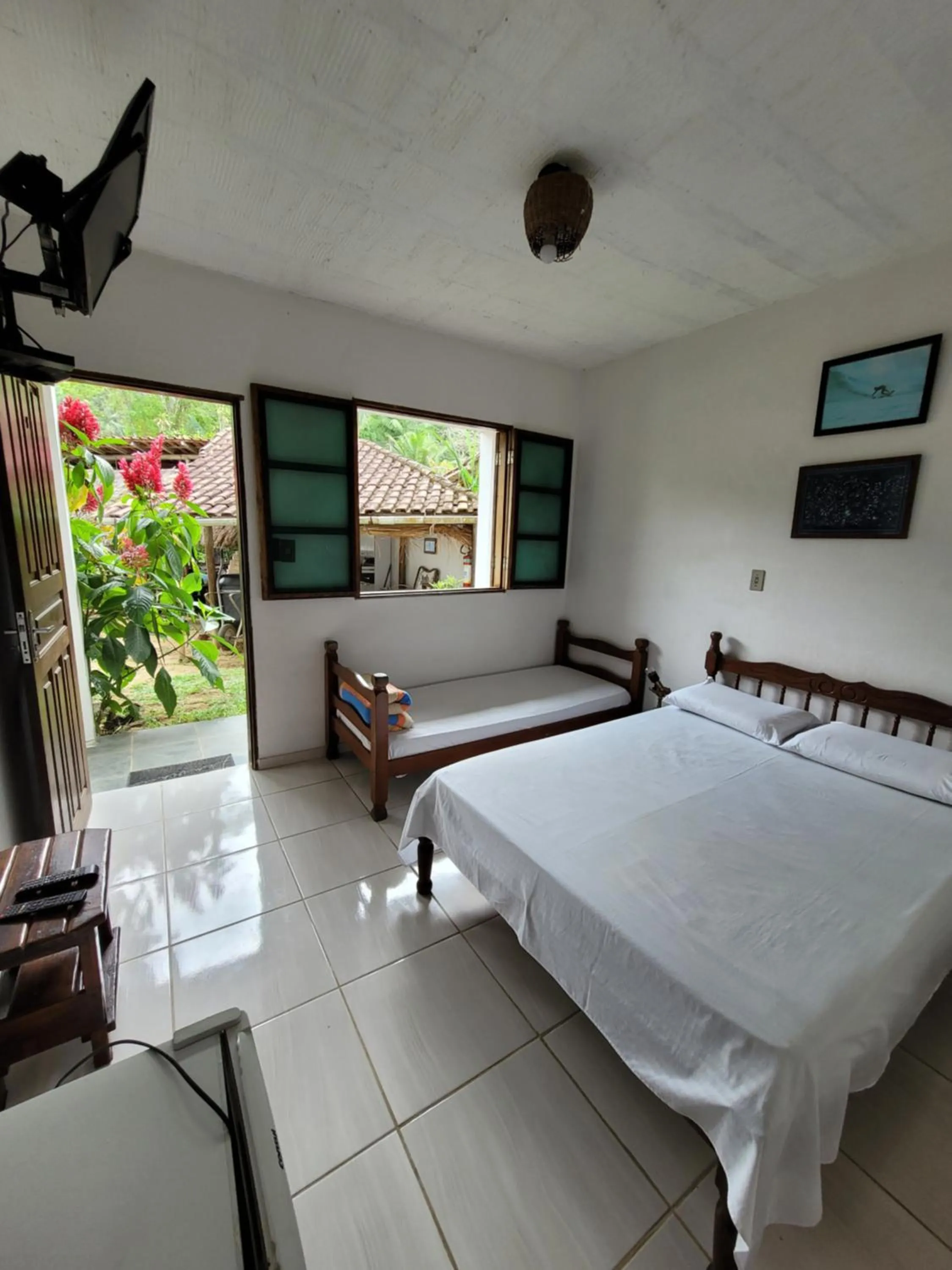 Bed in Araribé Pousada