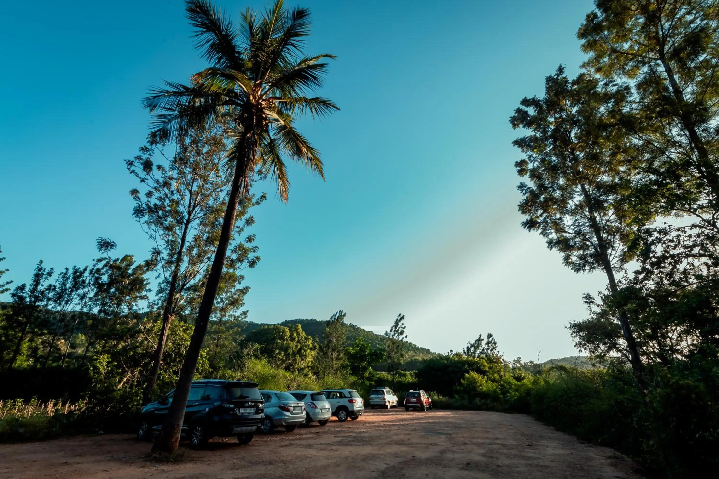 Parking in Commune18 Resort Chikmagalur