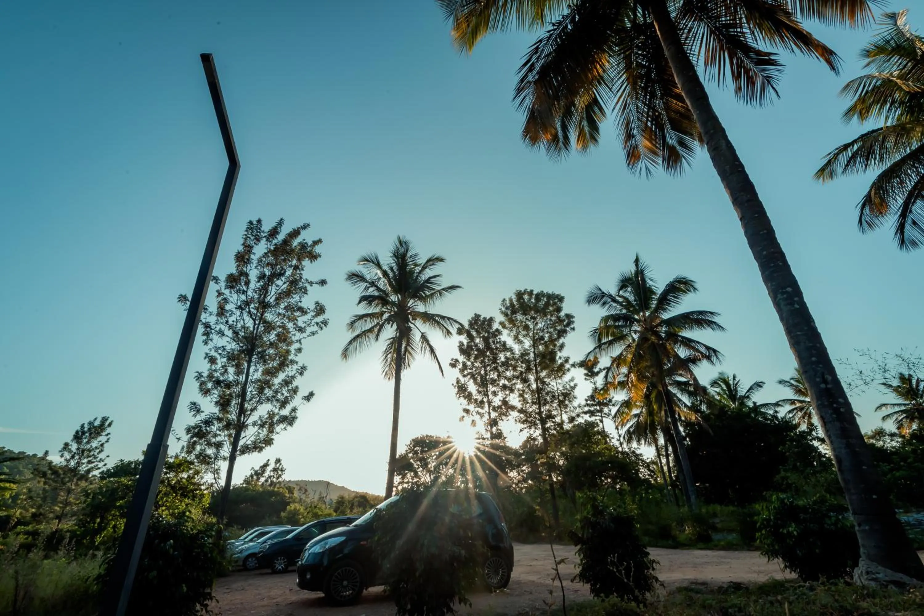 Parking in Commune18 Resort Chikmagalur