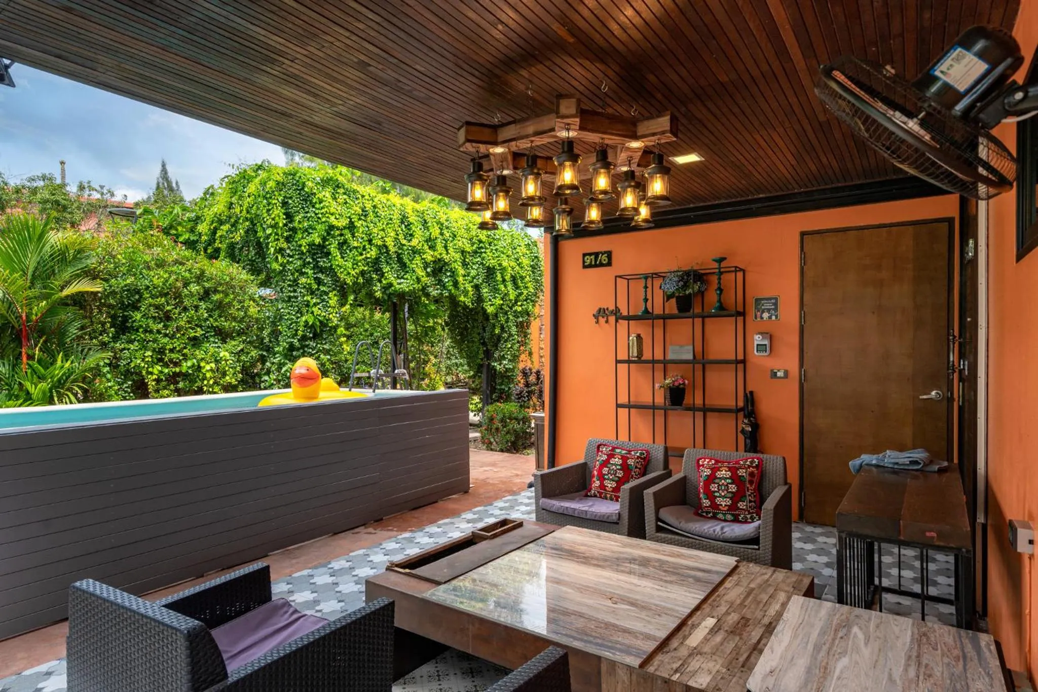 Seating area in The Air Khaoyai Hotel