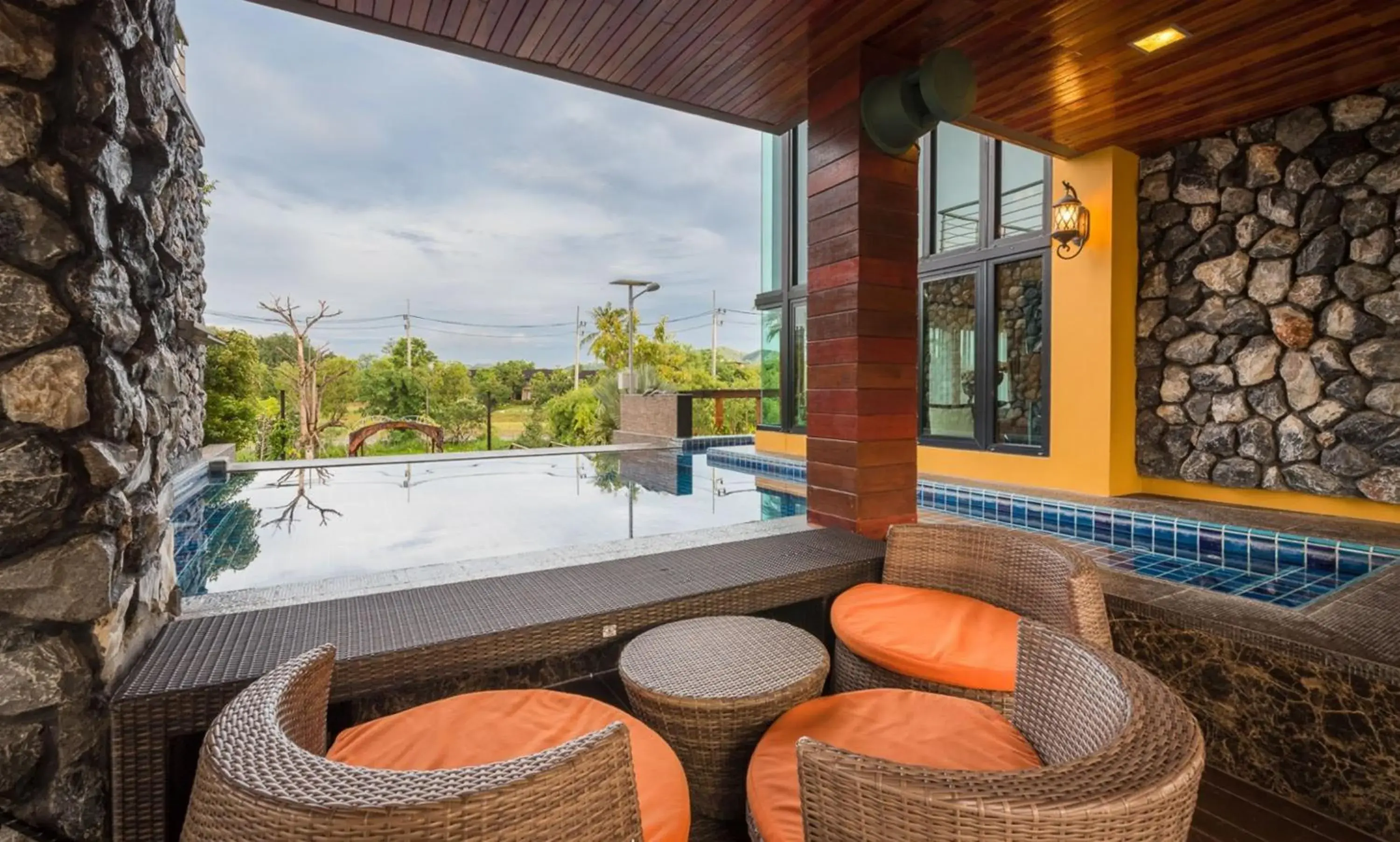 Pool view in The Air Khaoyai Hotel Pool view in The Air Khaoyai Hotel