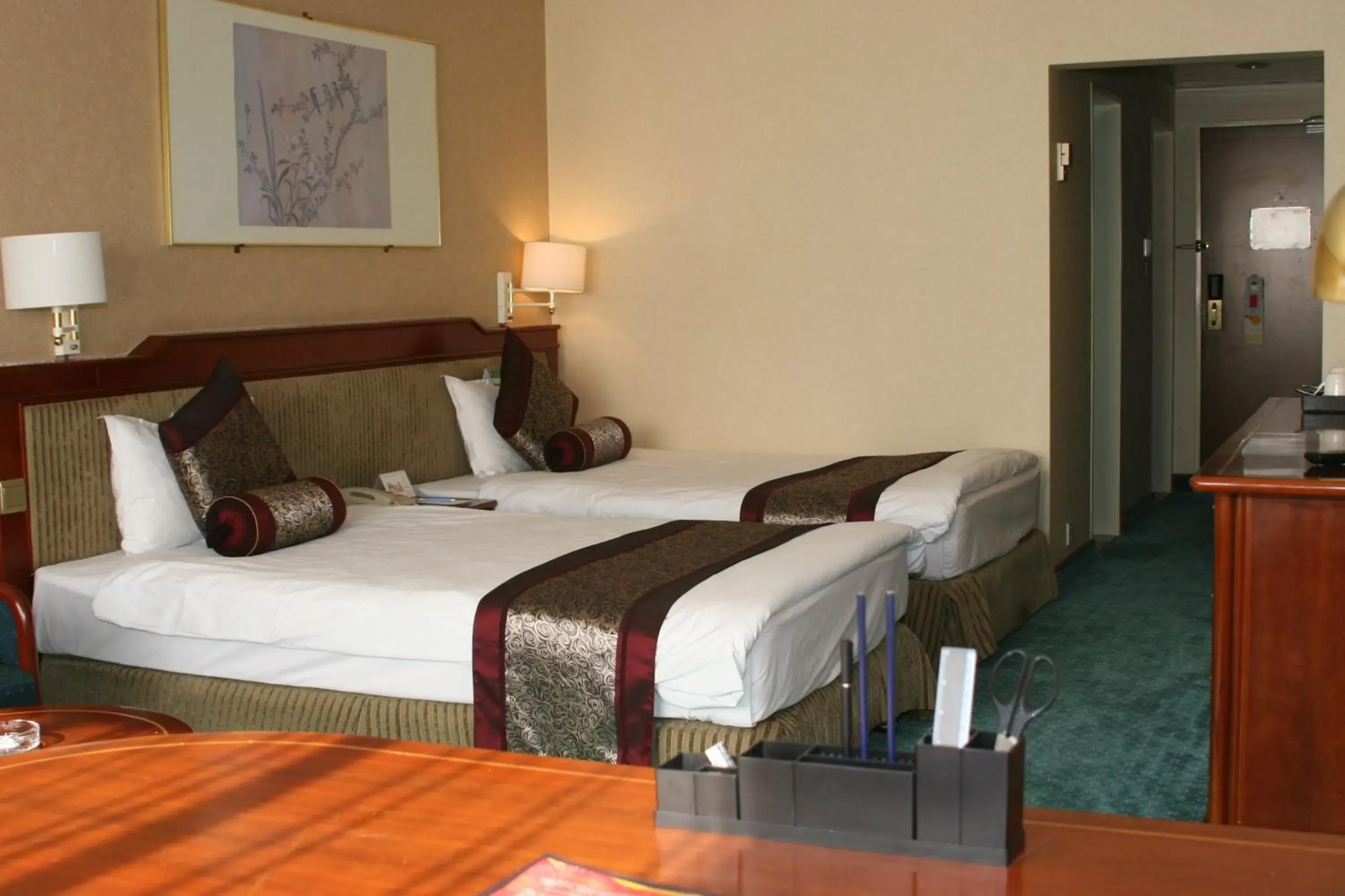 Bed in CITIC Hotel Beijing Airport Bed in CITIC Hotel Beijing Airport