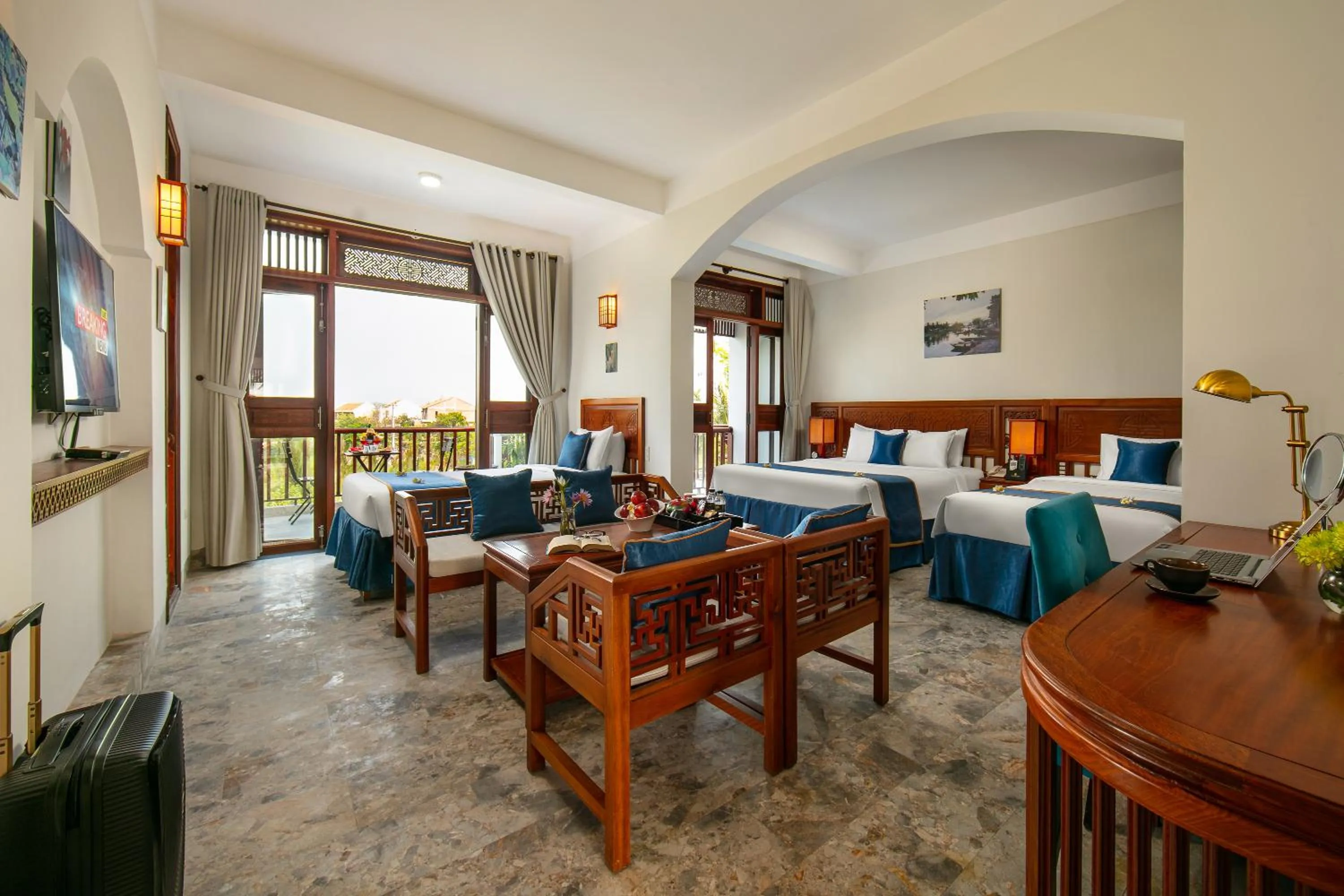 Photo of the whole room, Bed in Hoi An Riverside Villas & Apartments