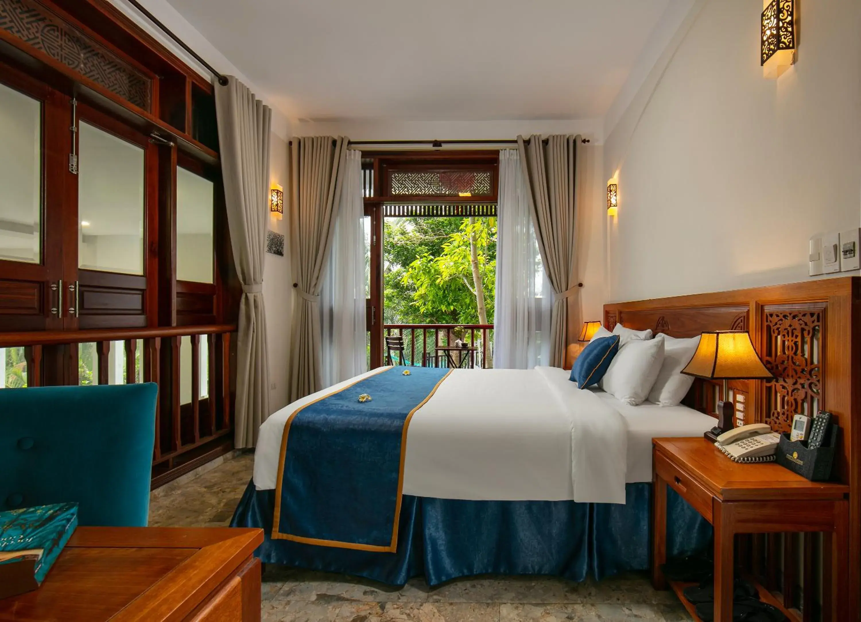 View (from property/room), Bed in Hoi An Riverside Villas & Apartments View (from property/room), Bed in Hoi An Riverside Villas & Apartments