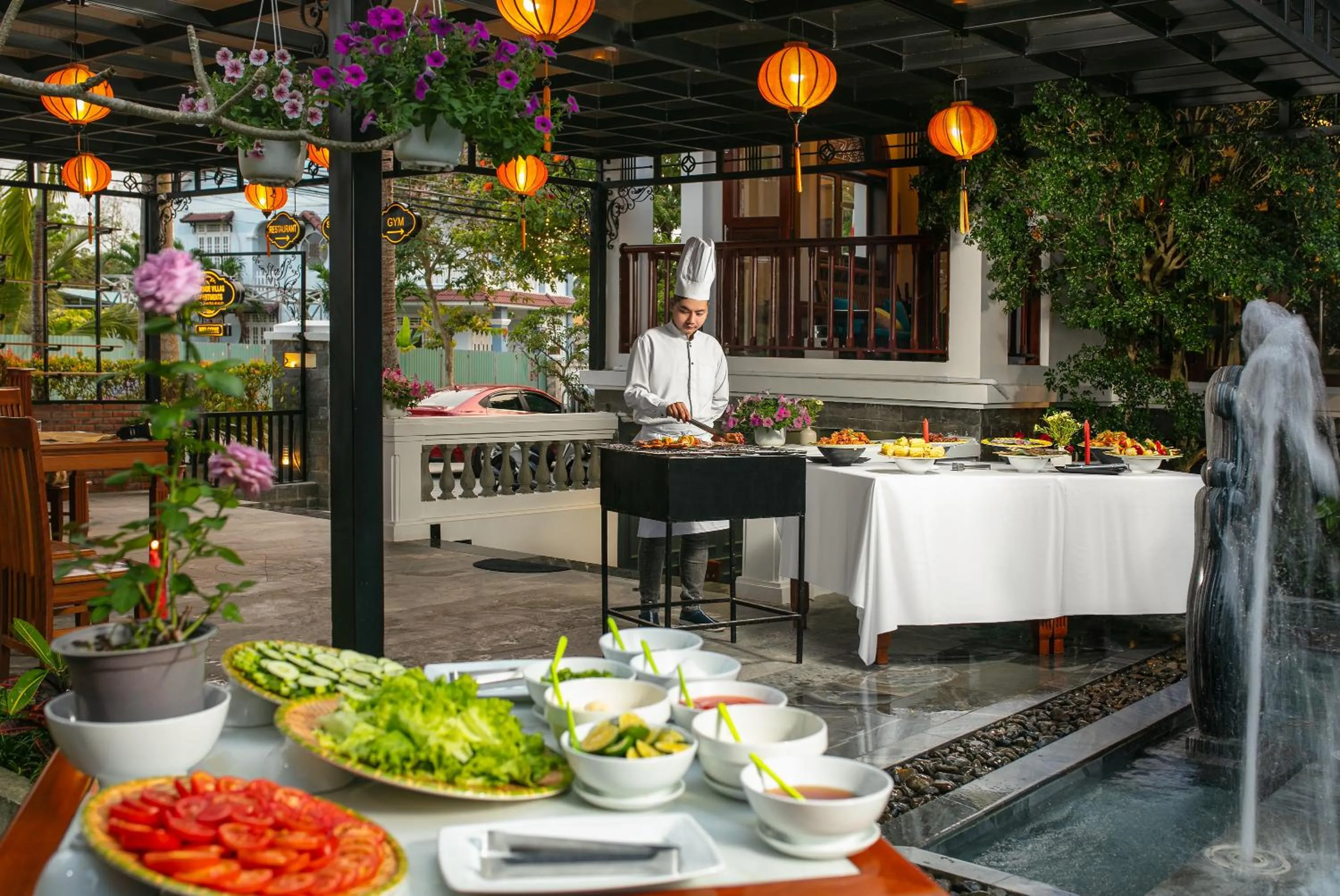 BBQ facilities in Hoi An Riverside Villas & Apartments