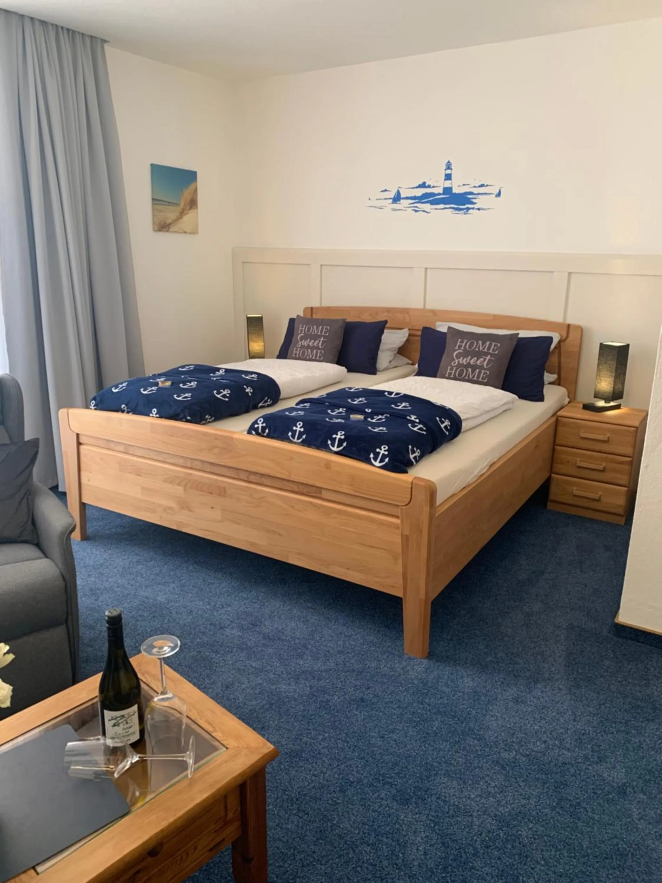 Bed in Hotel Meerblick garni