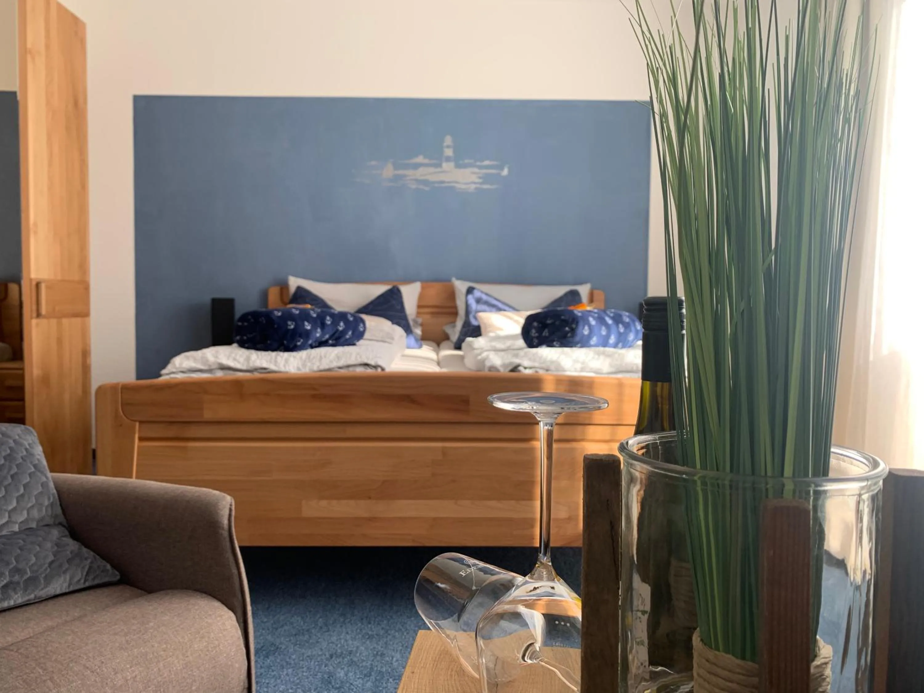 Bed in Hotel Meerblick garni