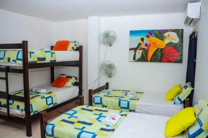 Bed in Hotel Flor Gloria