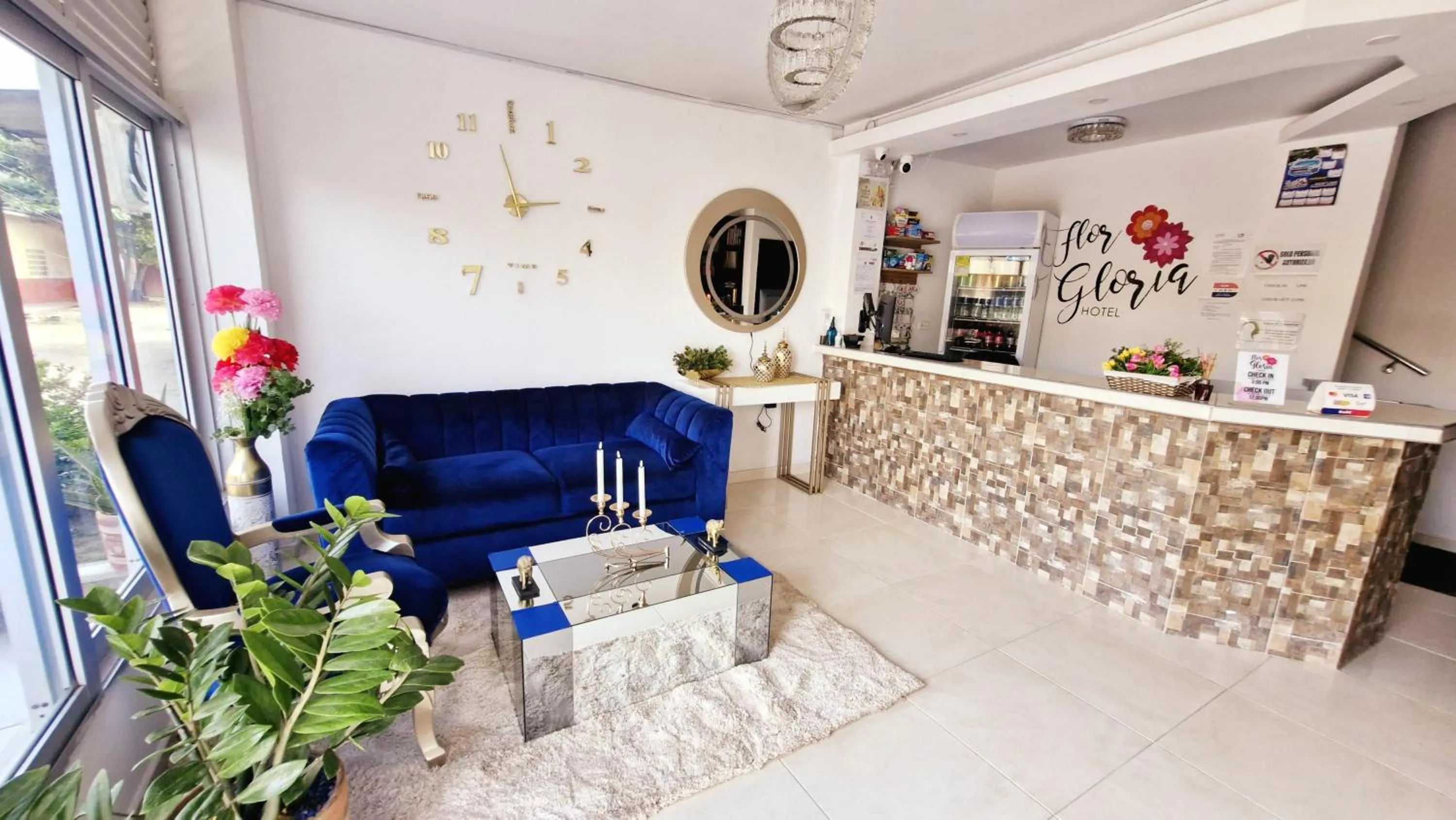 Lobby or reception in Hotel Flor Gloria