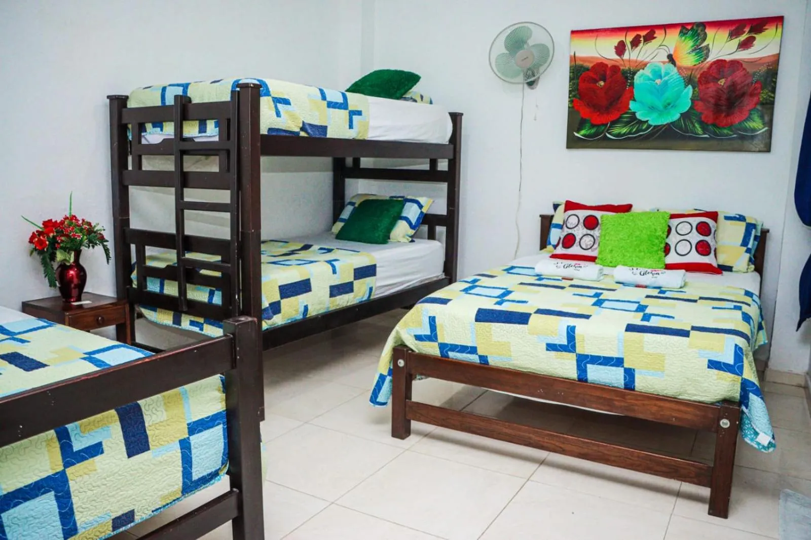 Bed in Hotel Flor Gloria