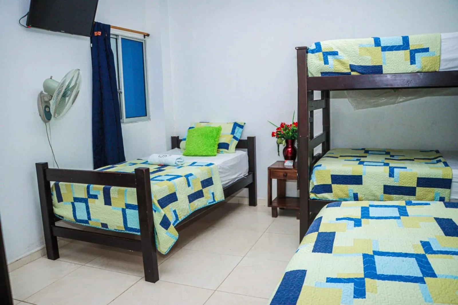 Bed in Hotel Flor Gloria